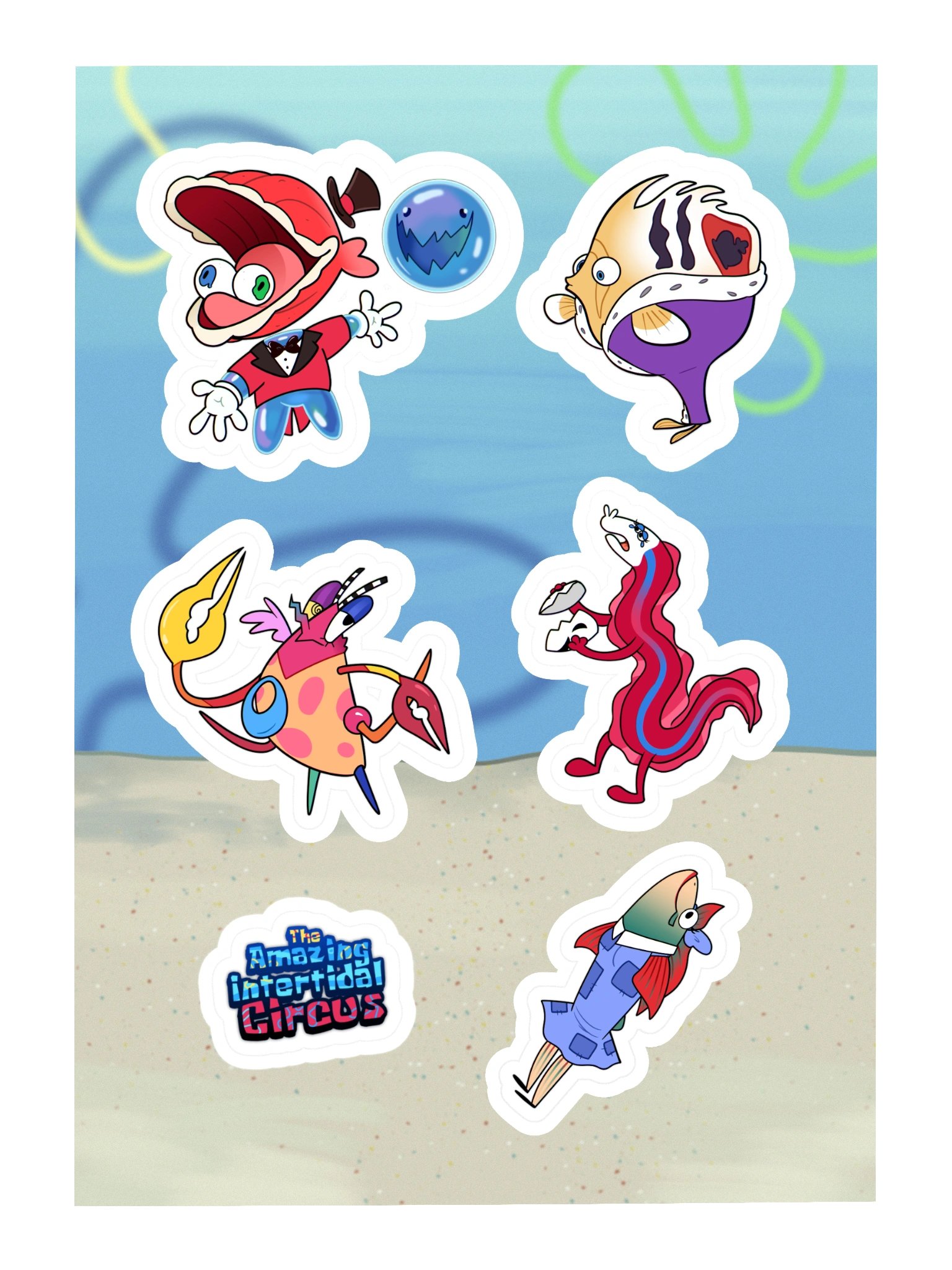 The Amazing Intertidal Circus - Sticker Sheet #1 product image (3)