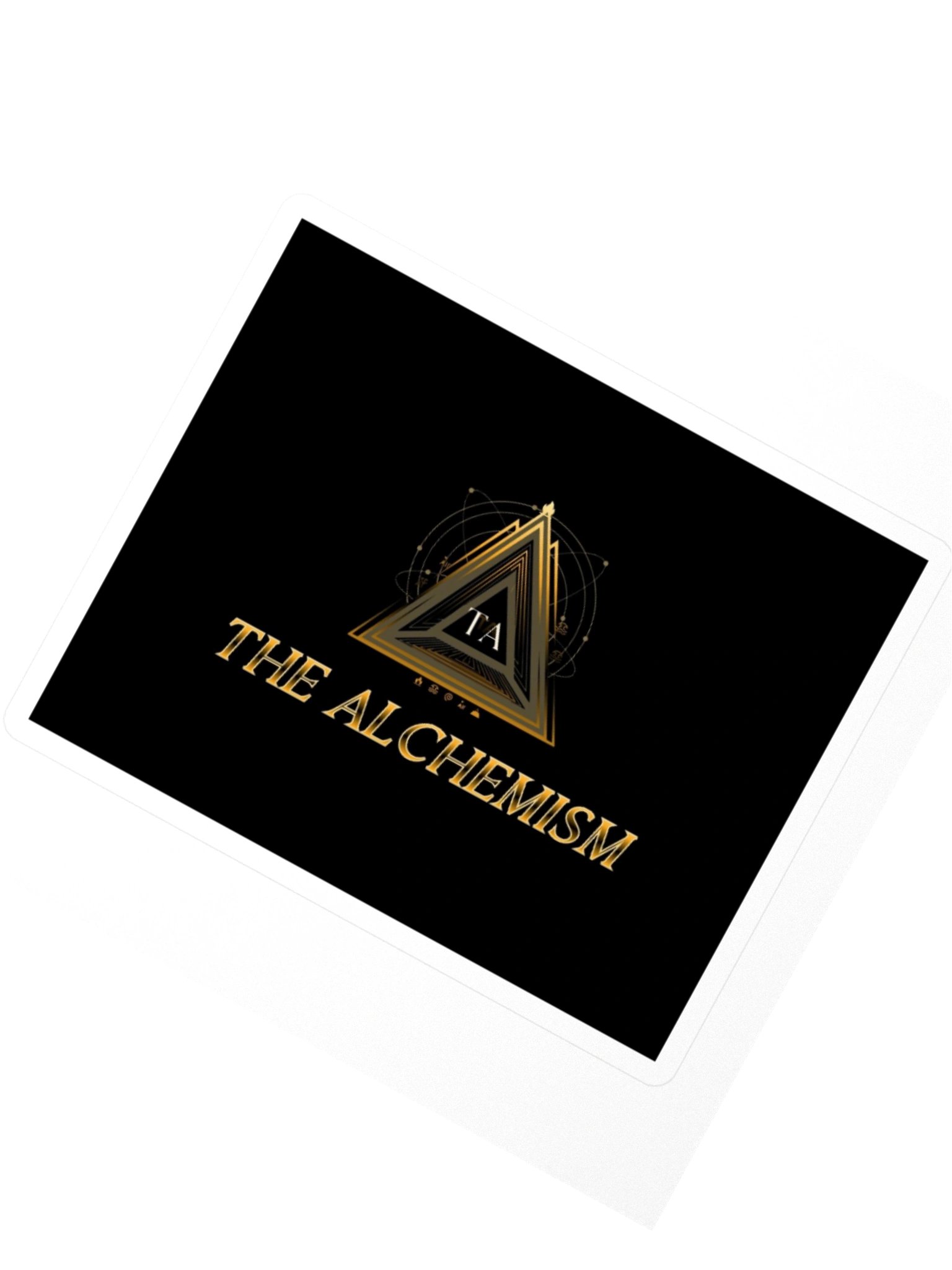 The Alchemism Gold Triangle Logo Kiss Cut Sticker product image (6)