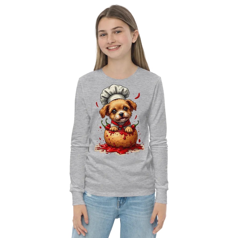 Chef Cilli Dog Youth Long Sleeve Tee product image (21)