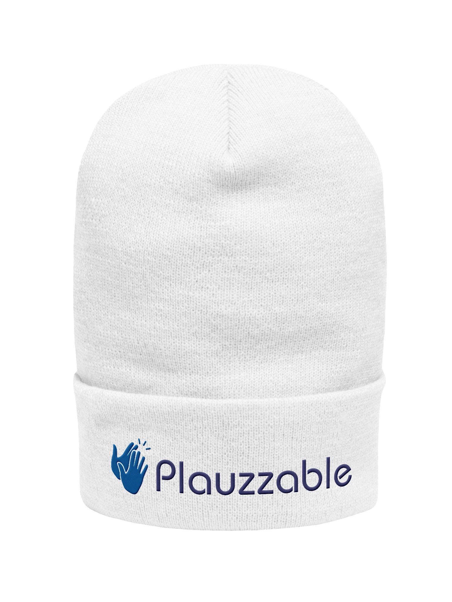 Plauzzable Beanie (wht) product image (1)