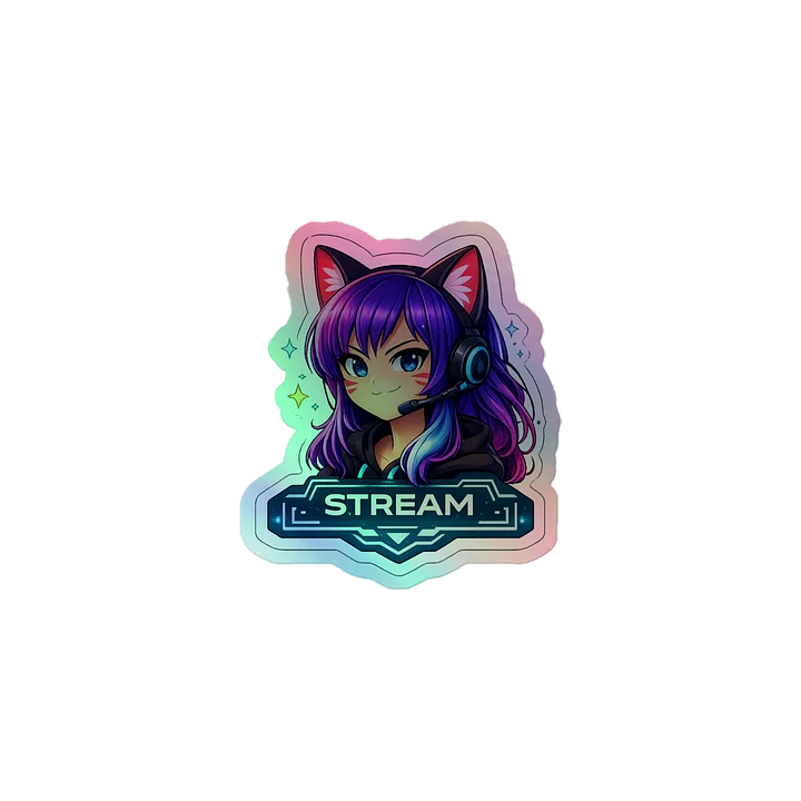 • AKC // Callie Sticker STREAM | Holographic | Callie Emote Badge Series product image (1)