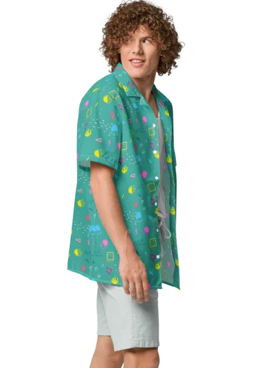 Shifty Seas pattern button down shirt product image (1)