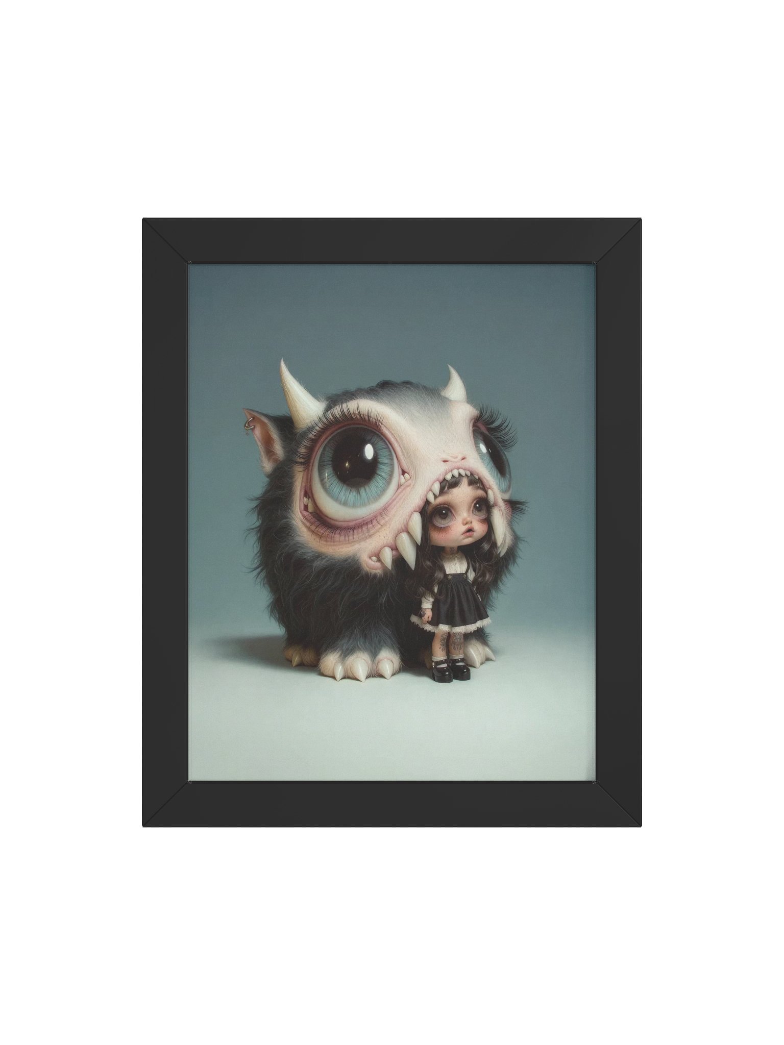 She Stands Where the Teeth Are Framed Print product image (4)