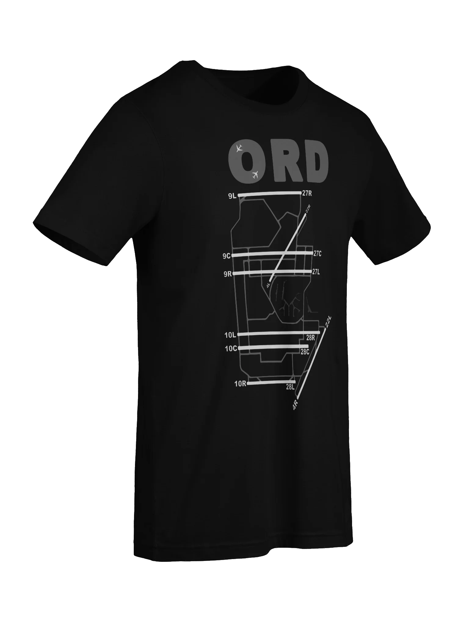 O'Hare Airport Chicago Runway Diagram Shirt product image (9)