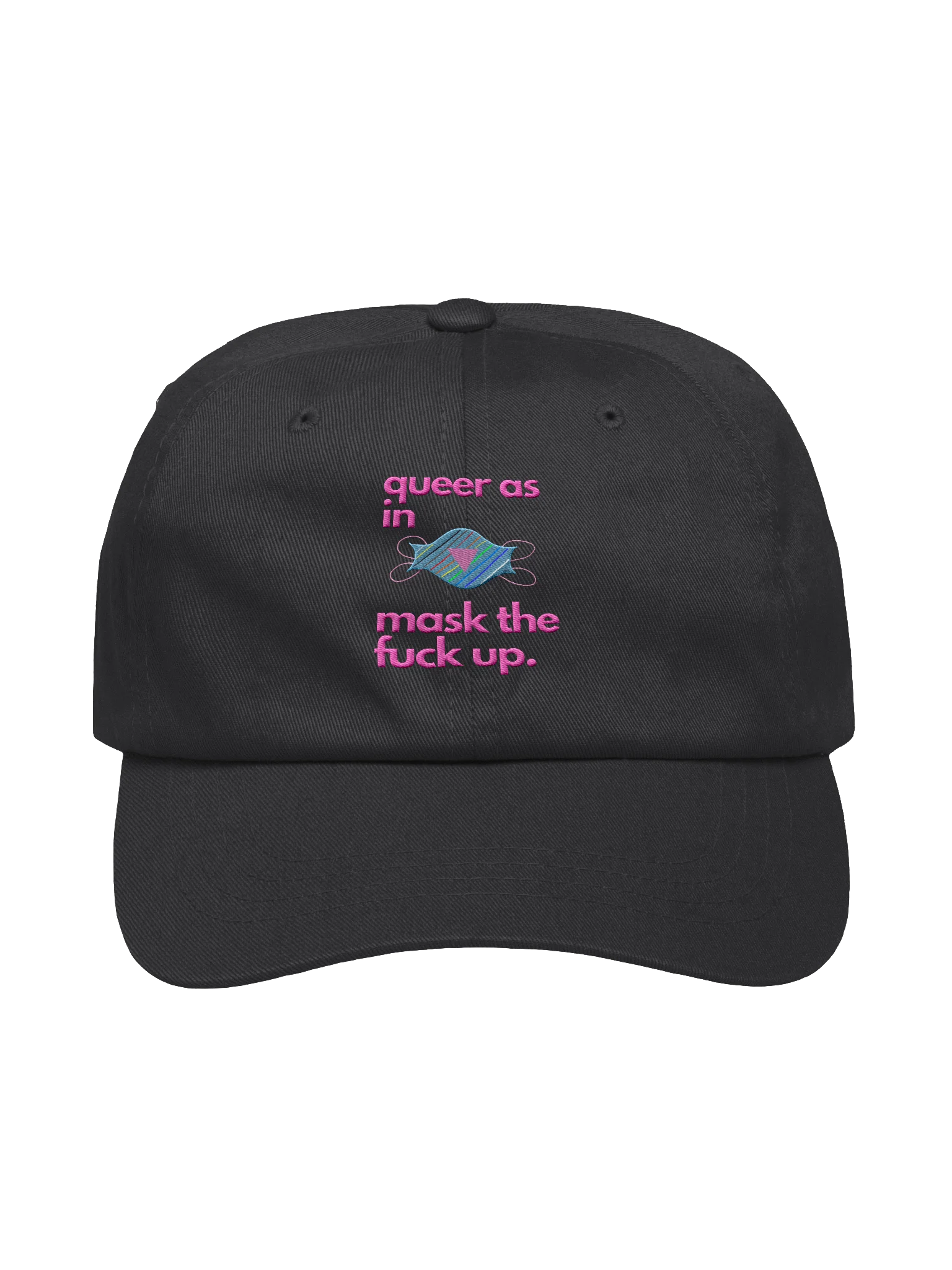 Queer As In Mask TF up cap product image (2)