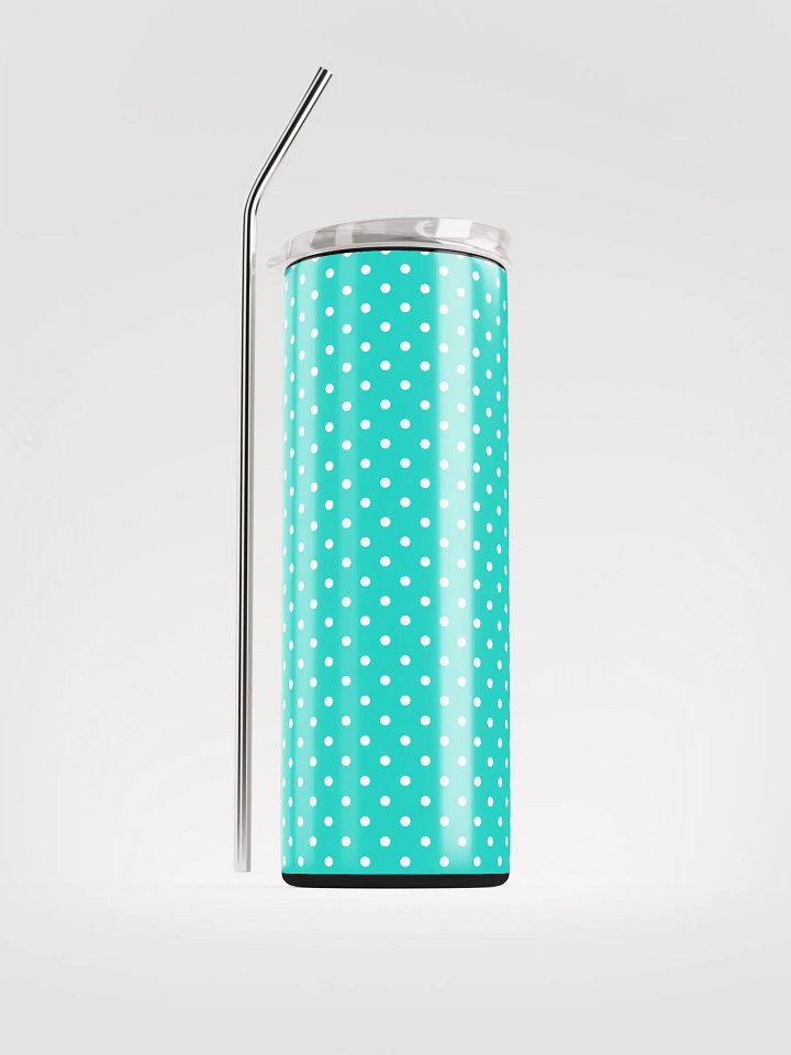 Teal Polka Dot Stainless Steel 20 oz Tumbler product image (2)