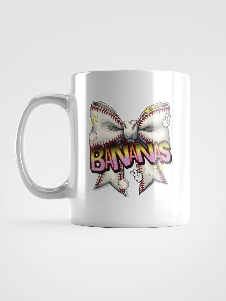 Bananas Bow Baseball Mug product image (1)