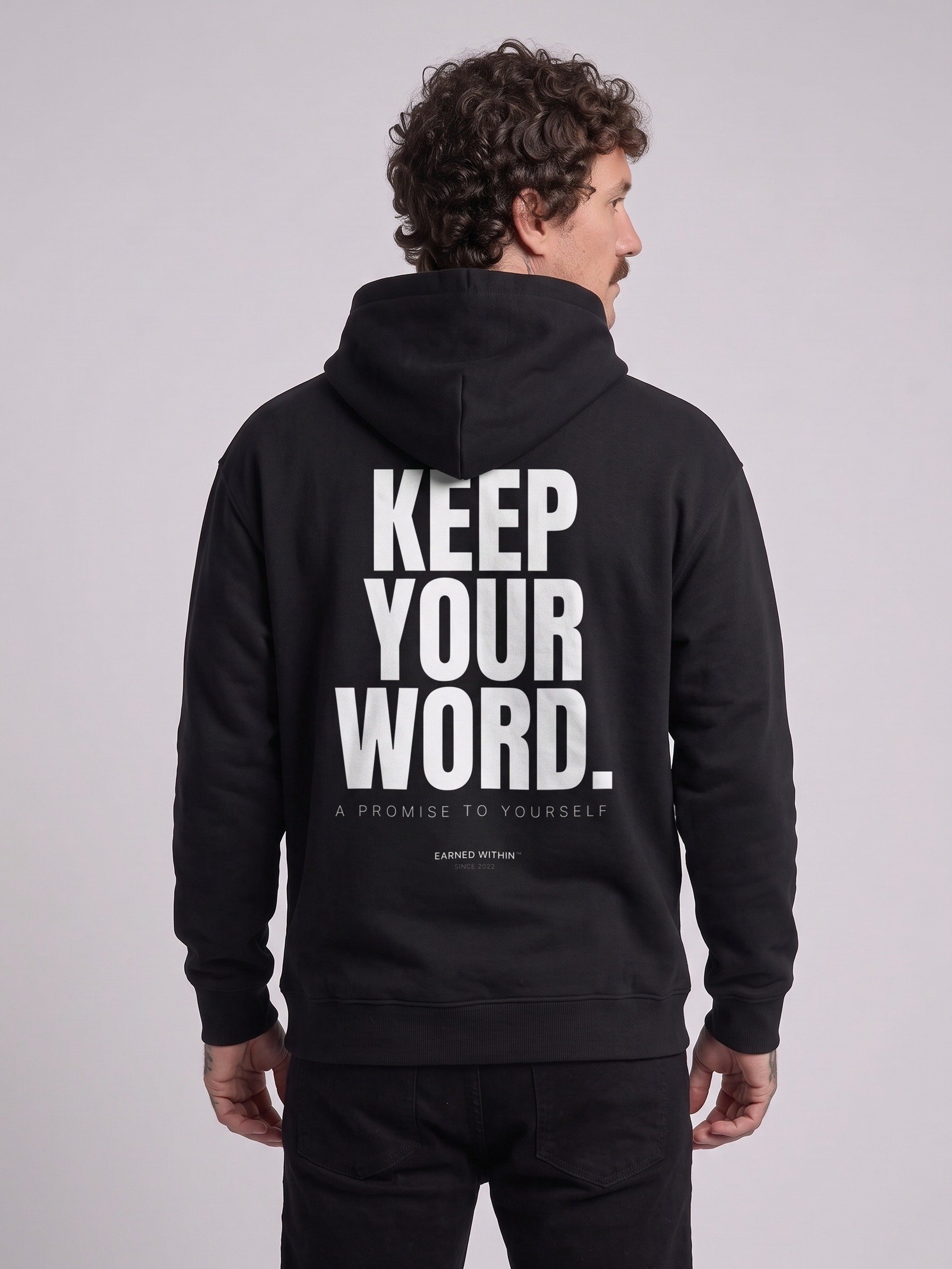 KEEP YOUR WORD HOODIE — DARK product image (4)