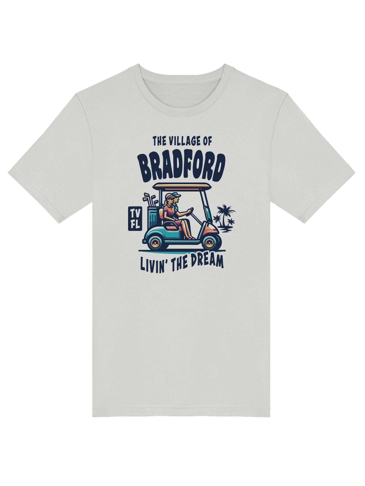 The Village of Bradford TV FL Golf Cart Design T-Shirt product image (39)