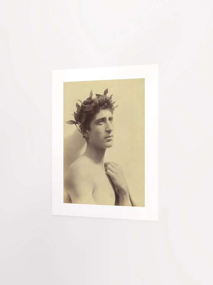 Youth Wearing A Laurel Wreath by Wilhelm von Gloeden (c. 1890) - Print product image (2)