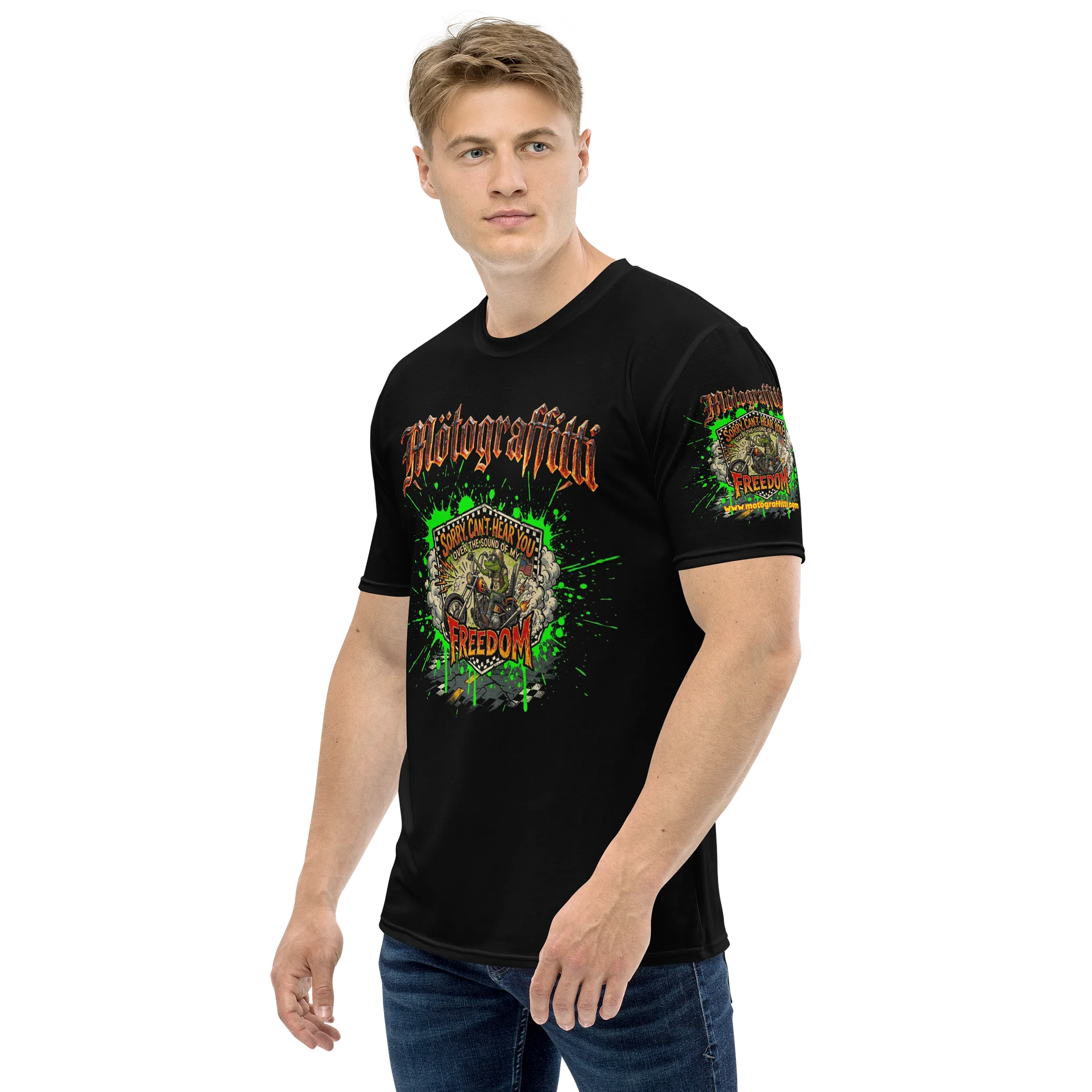 MötoGraffitti Can't Hear You Over My Freedom Ridin Tee product image (3)