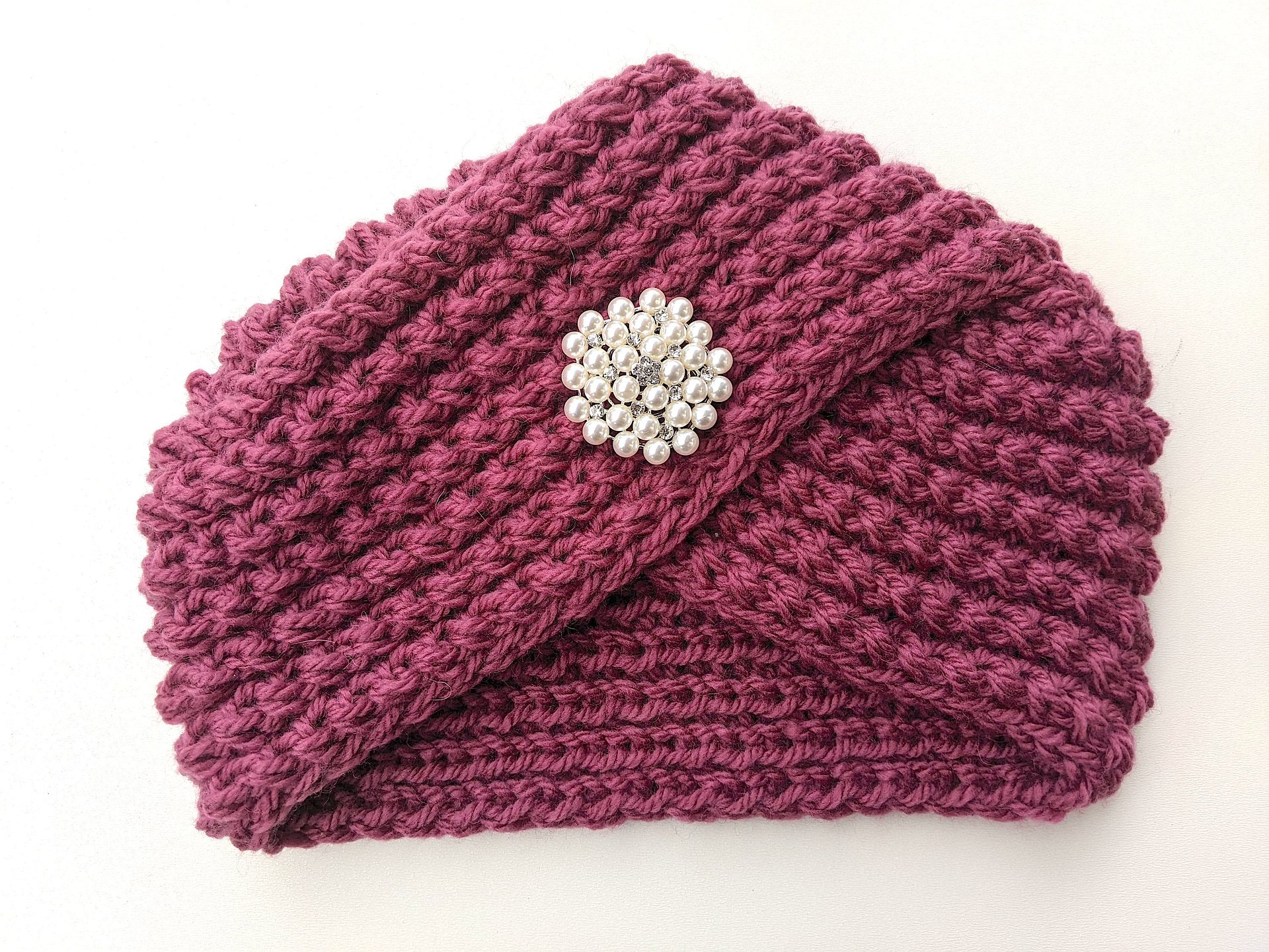 Knit Turban Hat Pattern for Beginners product image (7)