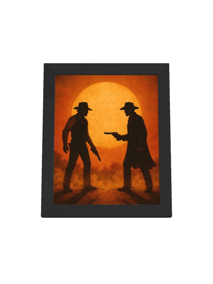 Poster encadré “Duel au soleil couchant” product image (7)