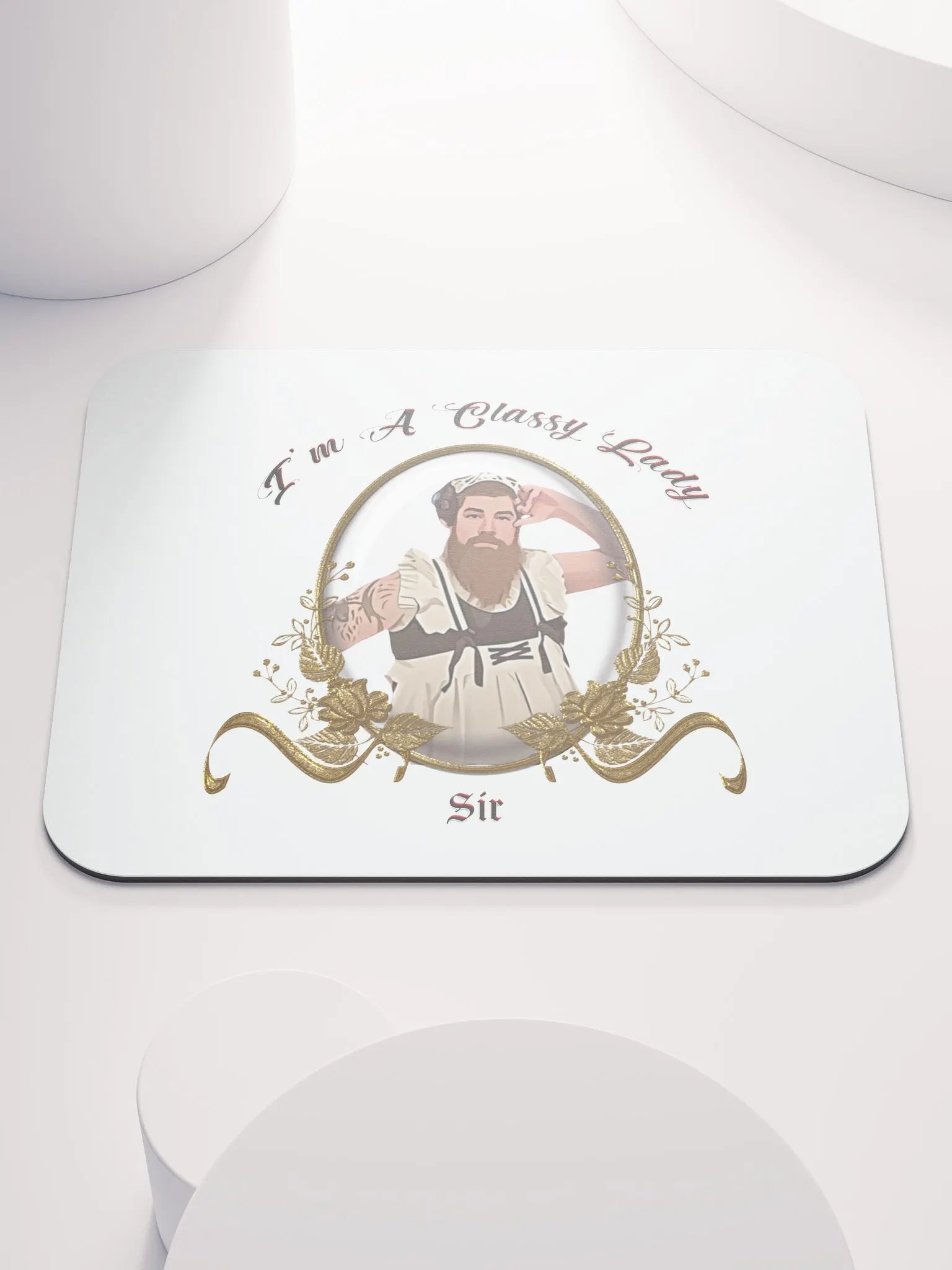 Frauday - Lady Sir Mouse Pad product image (1)