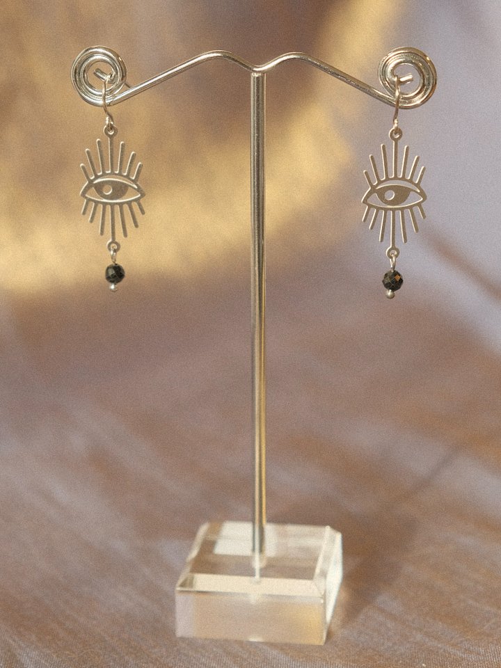 Tourmaline Eyes Open Earrings product image (2)