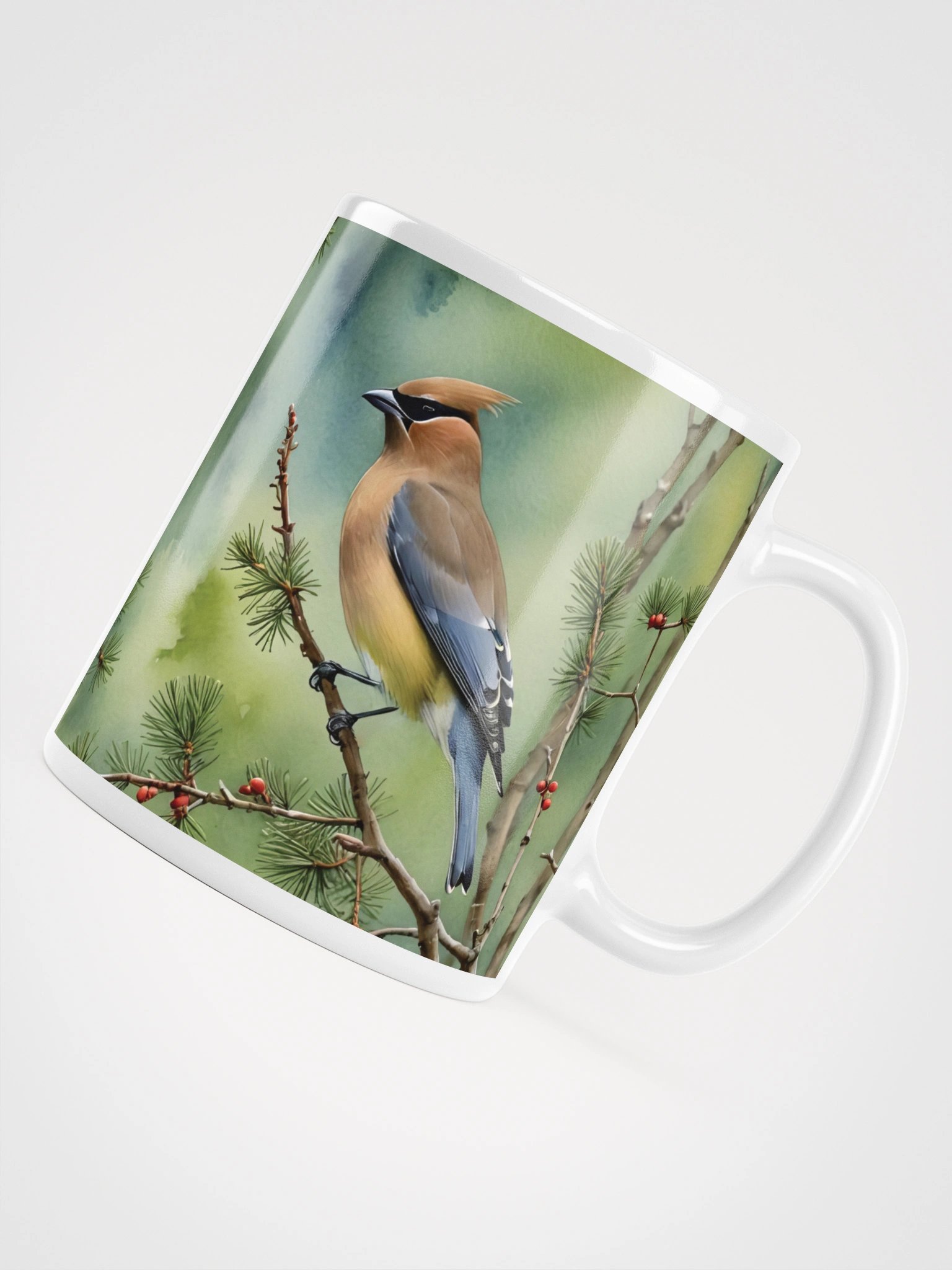Cedar Waxwing Mug product image (6)
