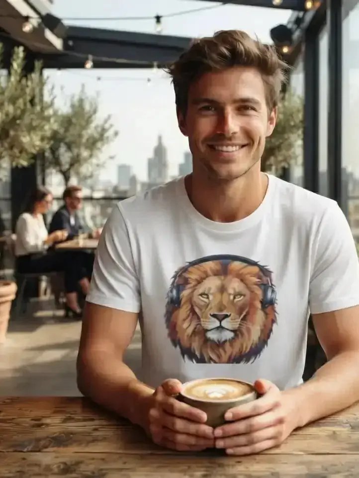 Majestic Neon Lion | Unisex Bella+Canvas Supersoft T-Shirt 🦁✨ product image (1)
