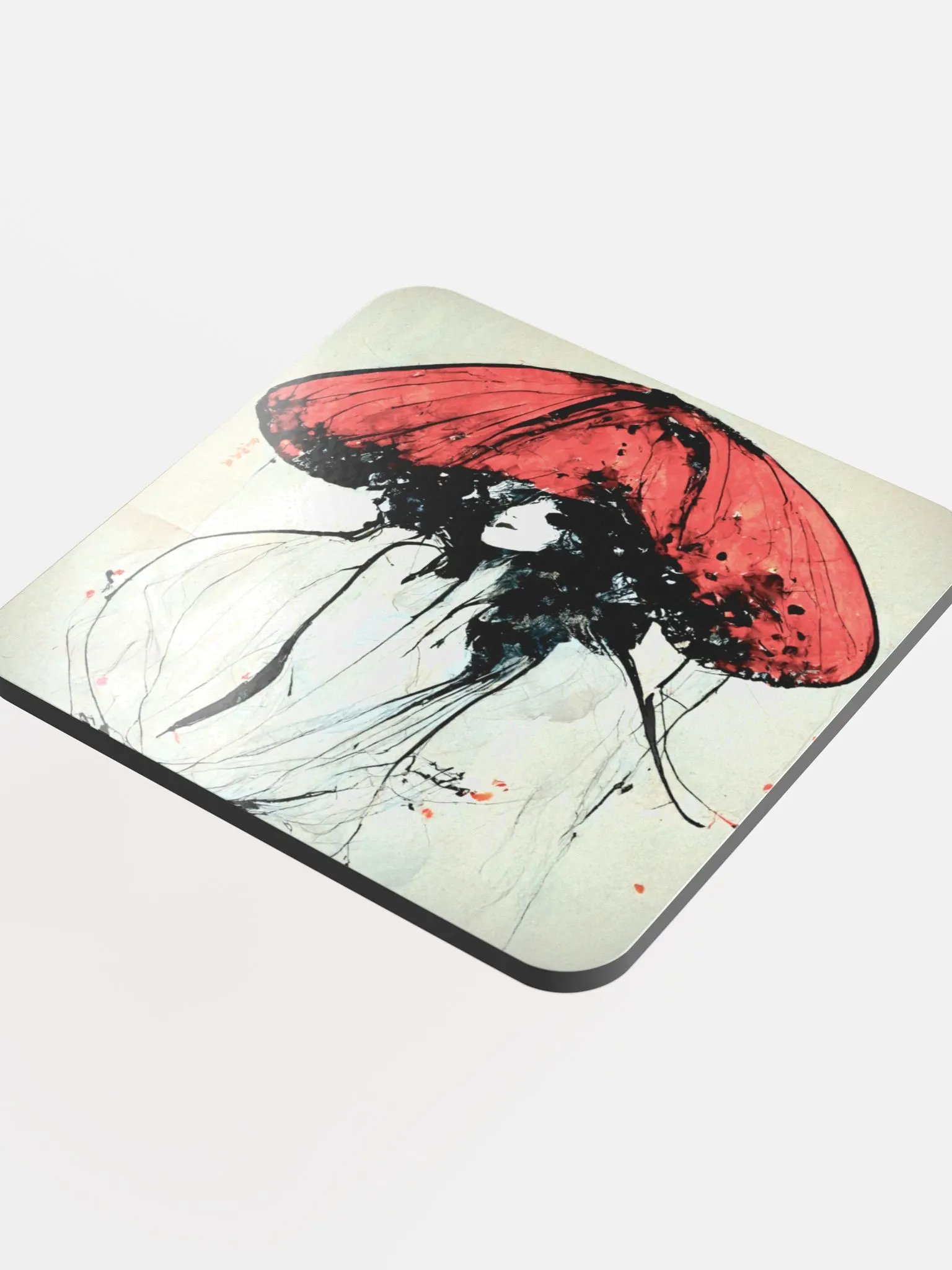 Expressive Red Hat Cork Coaster product image (4)