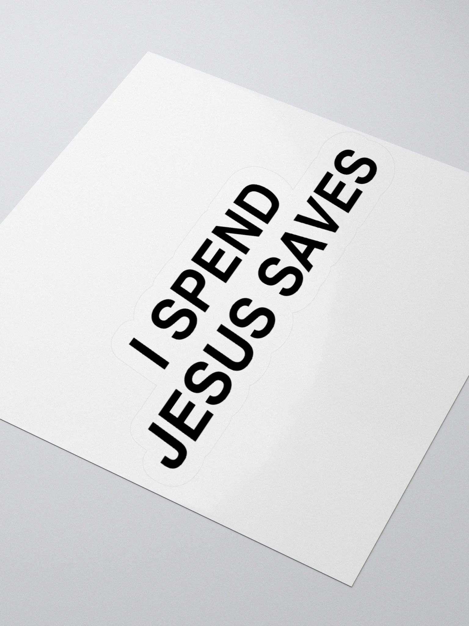 I Spend Jesus Saves Sticker product image (9)