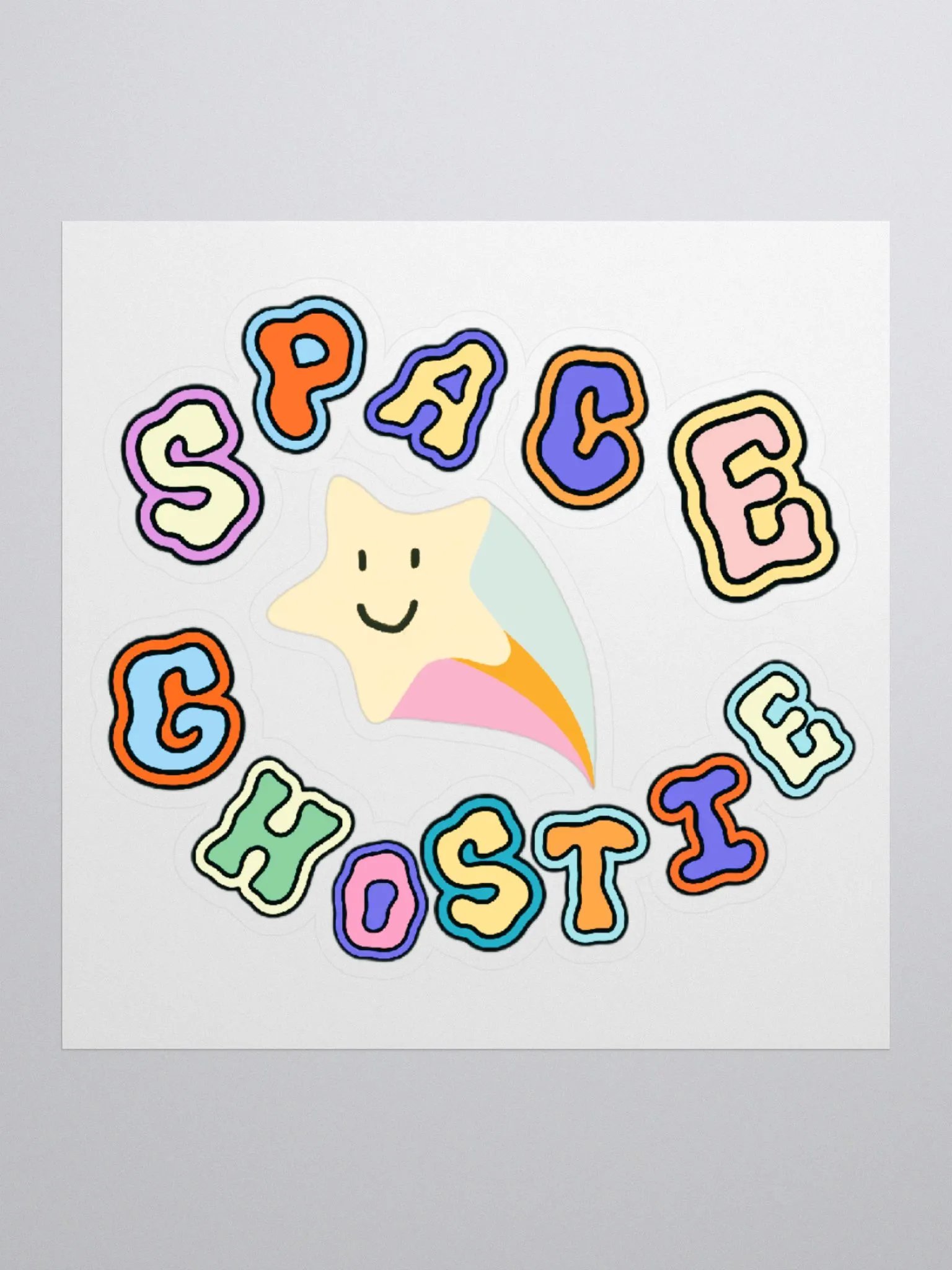 Space Ghostie Star Stickie product image (3)