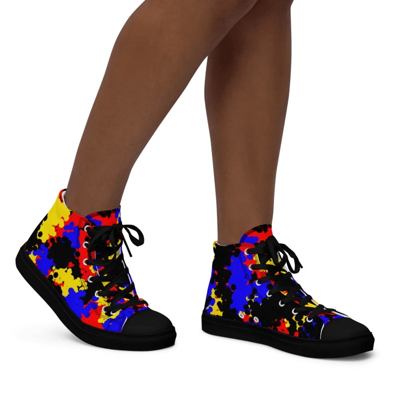 Primary splash High Top Canvas Shoes (womens) product image (2)