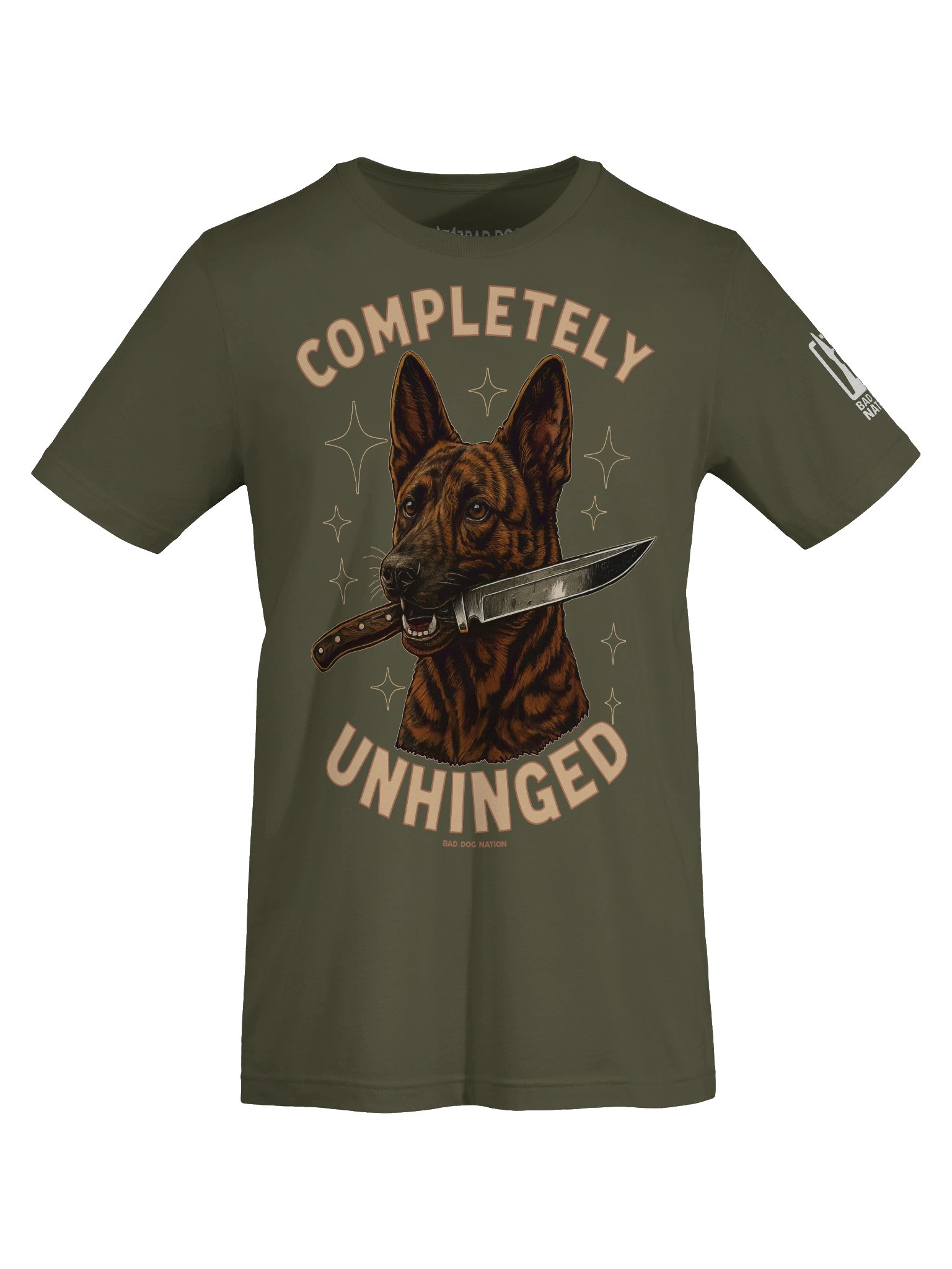 Completely Unhinged Dutch Shepherd - PREMIUM ADULT UNISEX T-SHIRT product image (1)