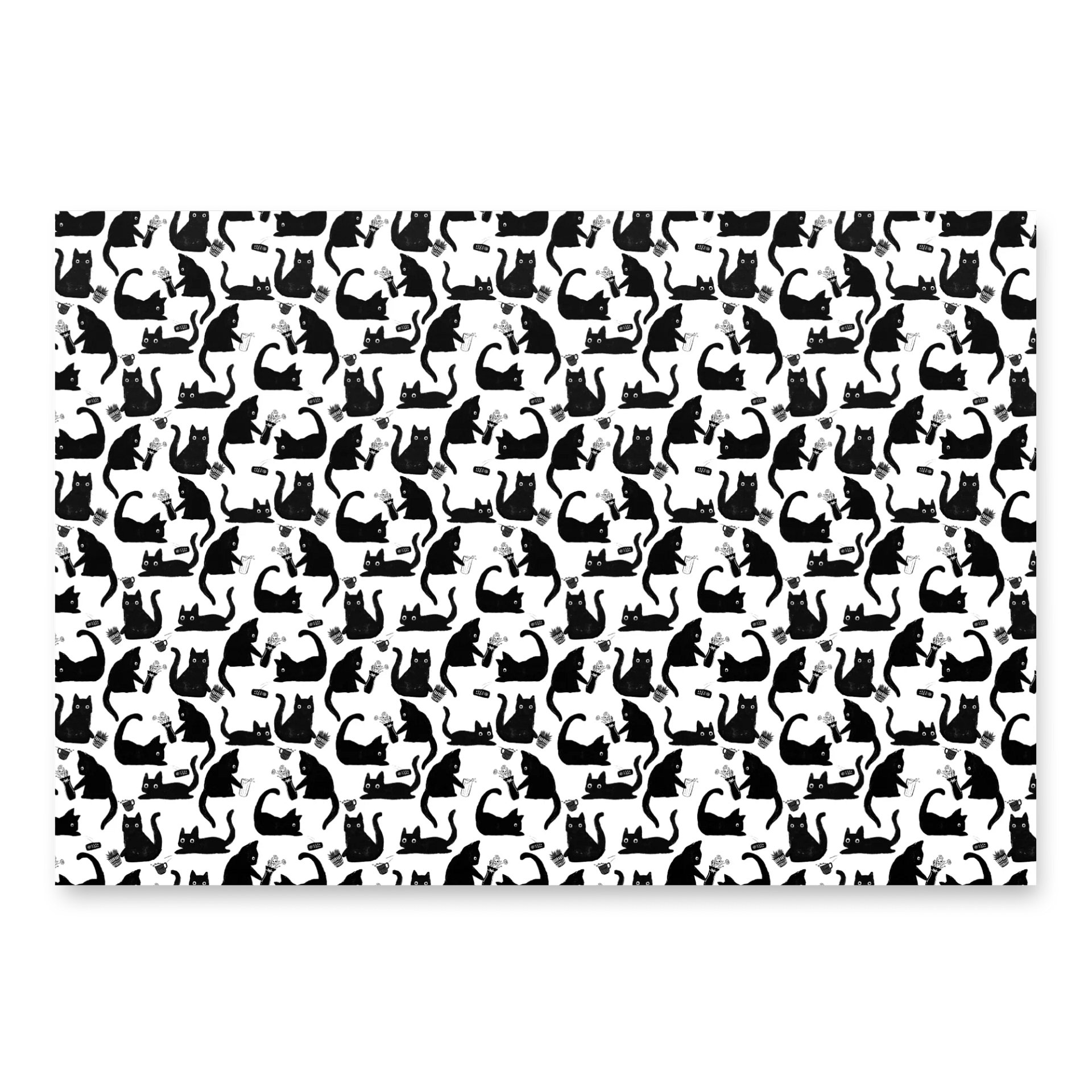 Bad Cats Knocking Stuff Over Wrapping Paper, 3 Pack product image (3)