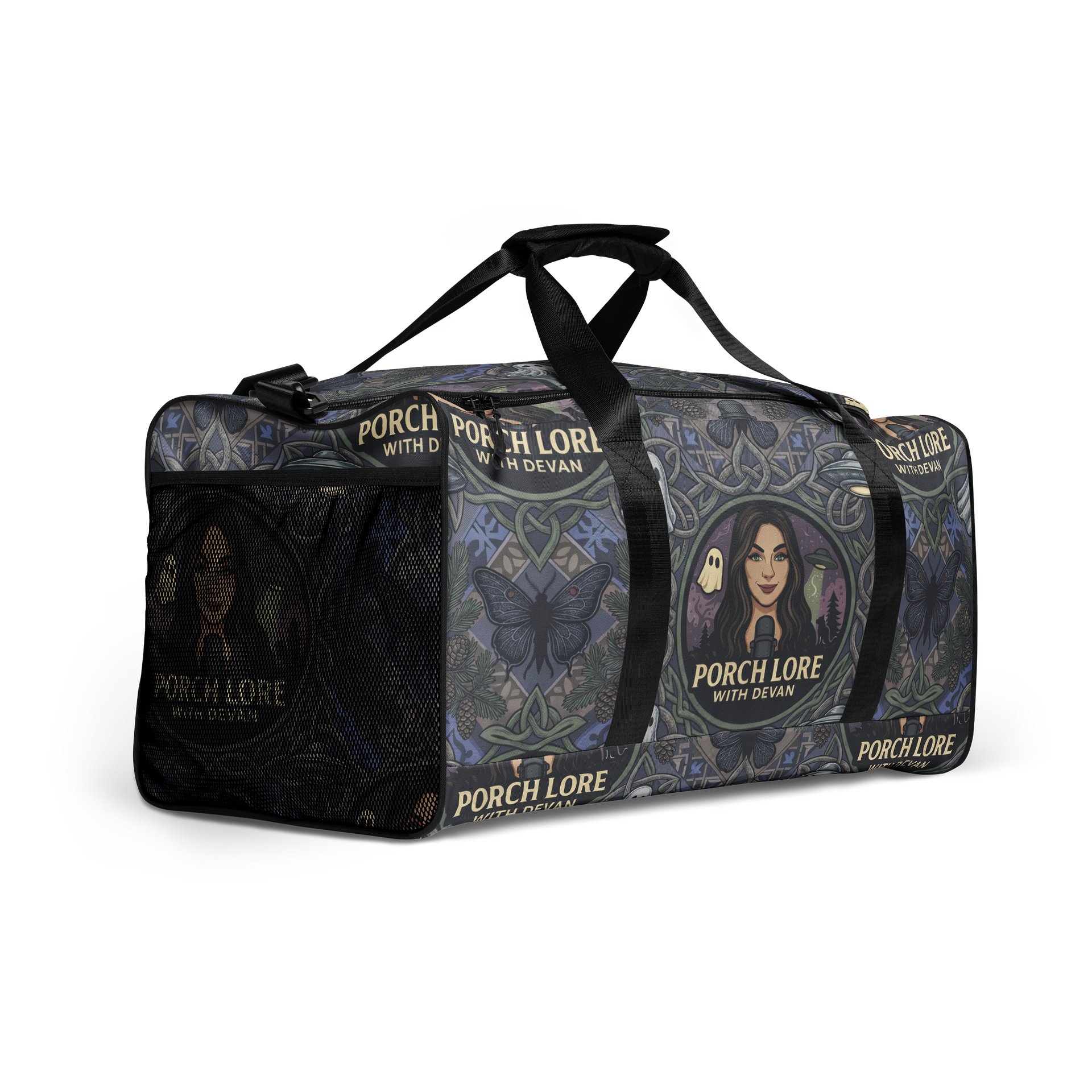 PORCH LORE DEVAN PERIWINKLE MOTH DUFFLE BAG product image (2)