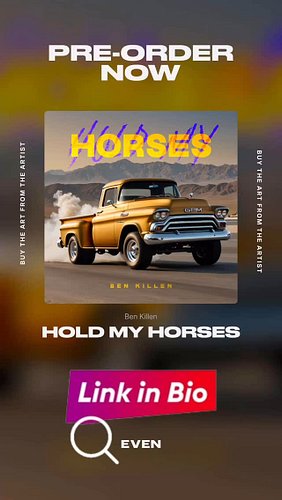 Hold My Horses instant-access pre-order is open now on EVEN. My first solo cover song is here with Longtime Friend Drew Belk ...