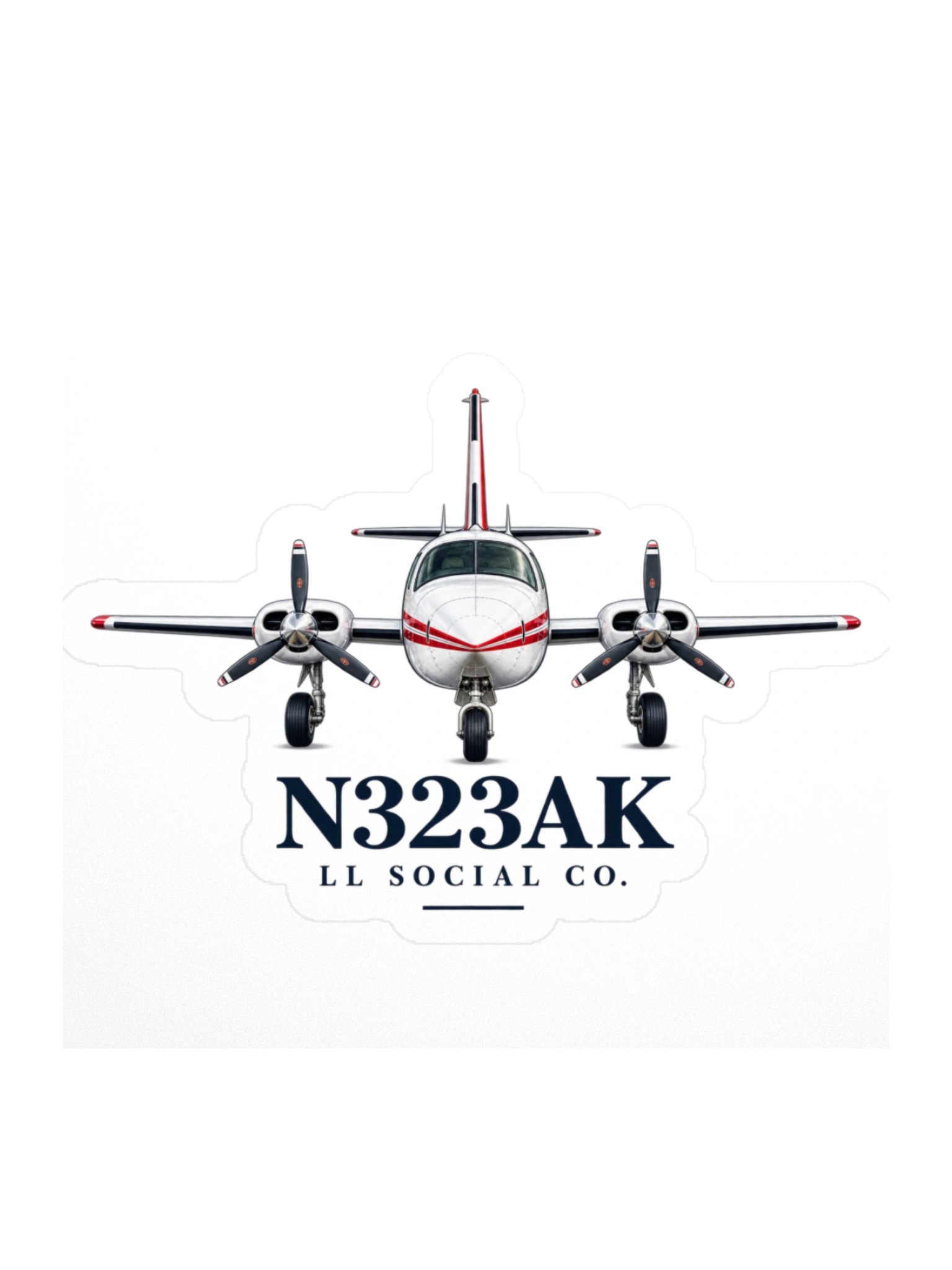 LL Social Co. N323AK Aerostar Sticker product image (3)
