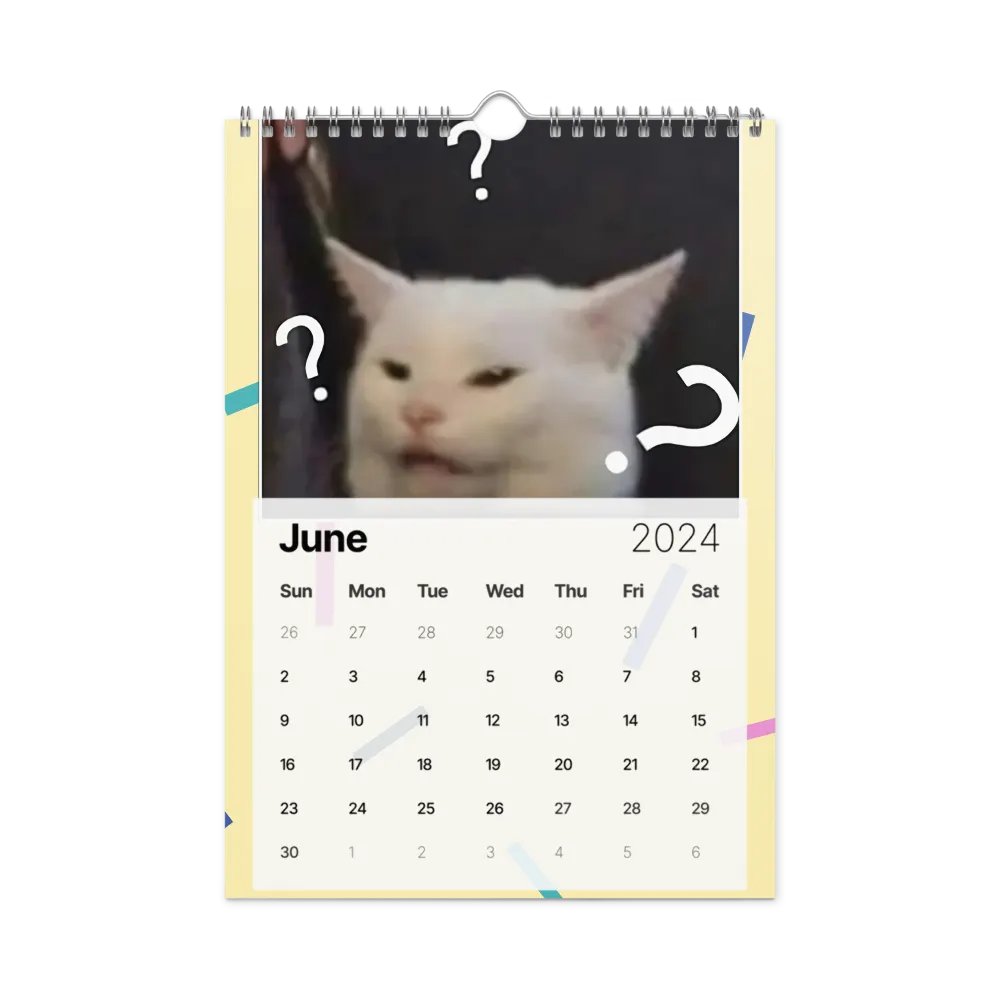 Wall Calendar (2024): Meme Cats product image (12)