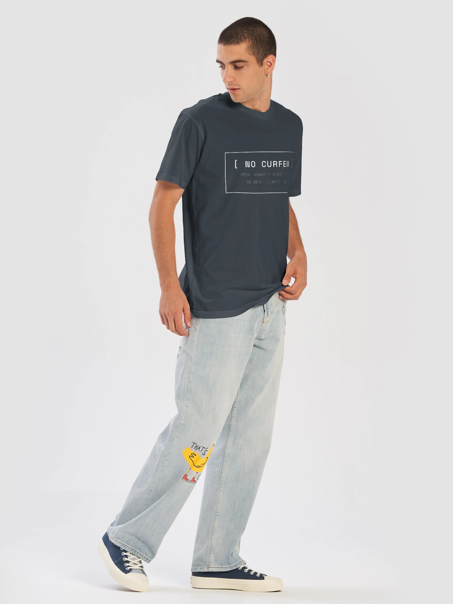 No Curfew Minimalist Ibiza rave Tee product image (5)