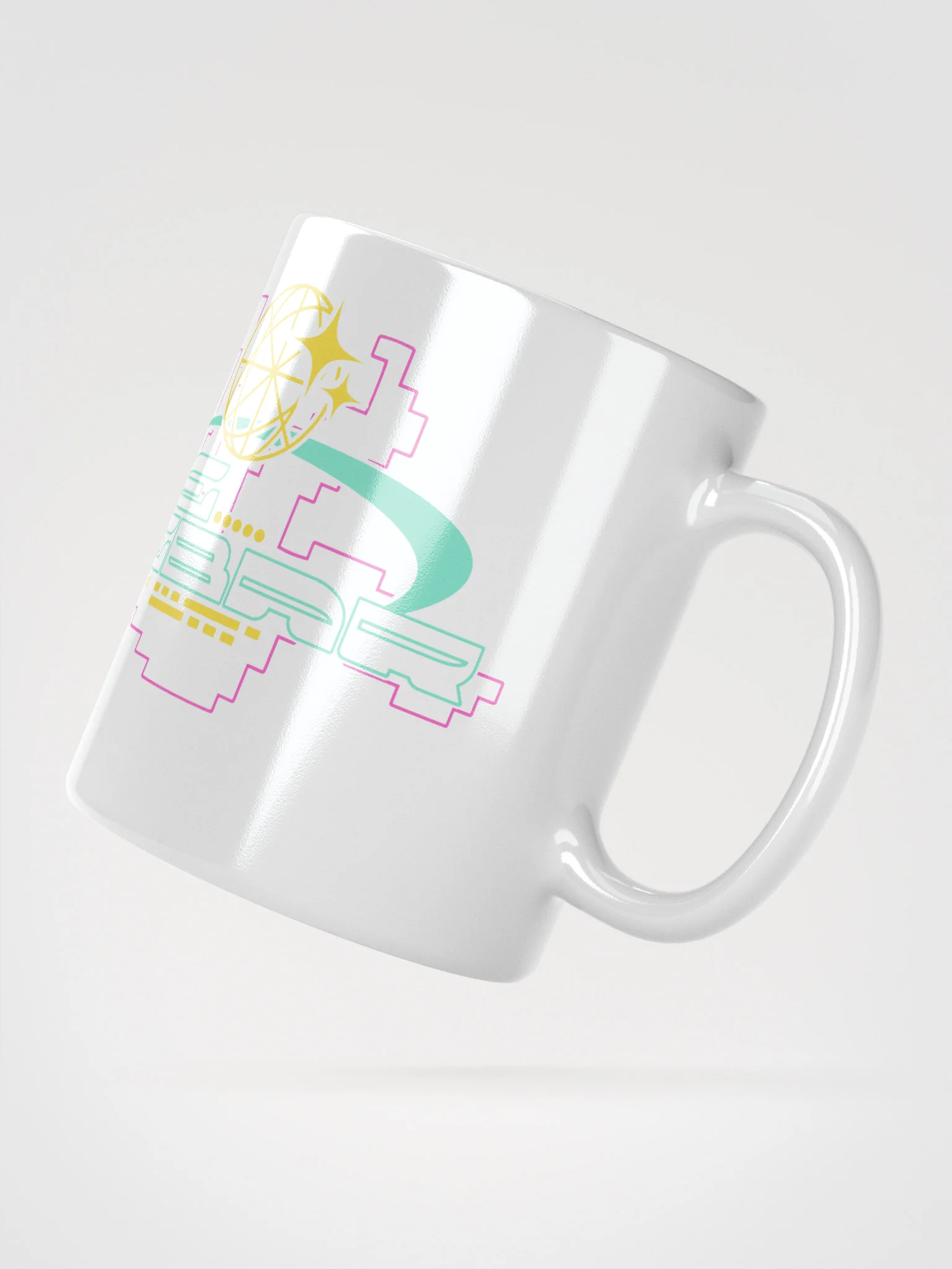 Cyberpunk inspired The SpaceBar sign mug white product image (2)