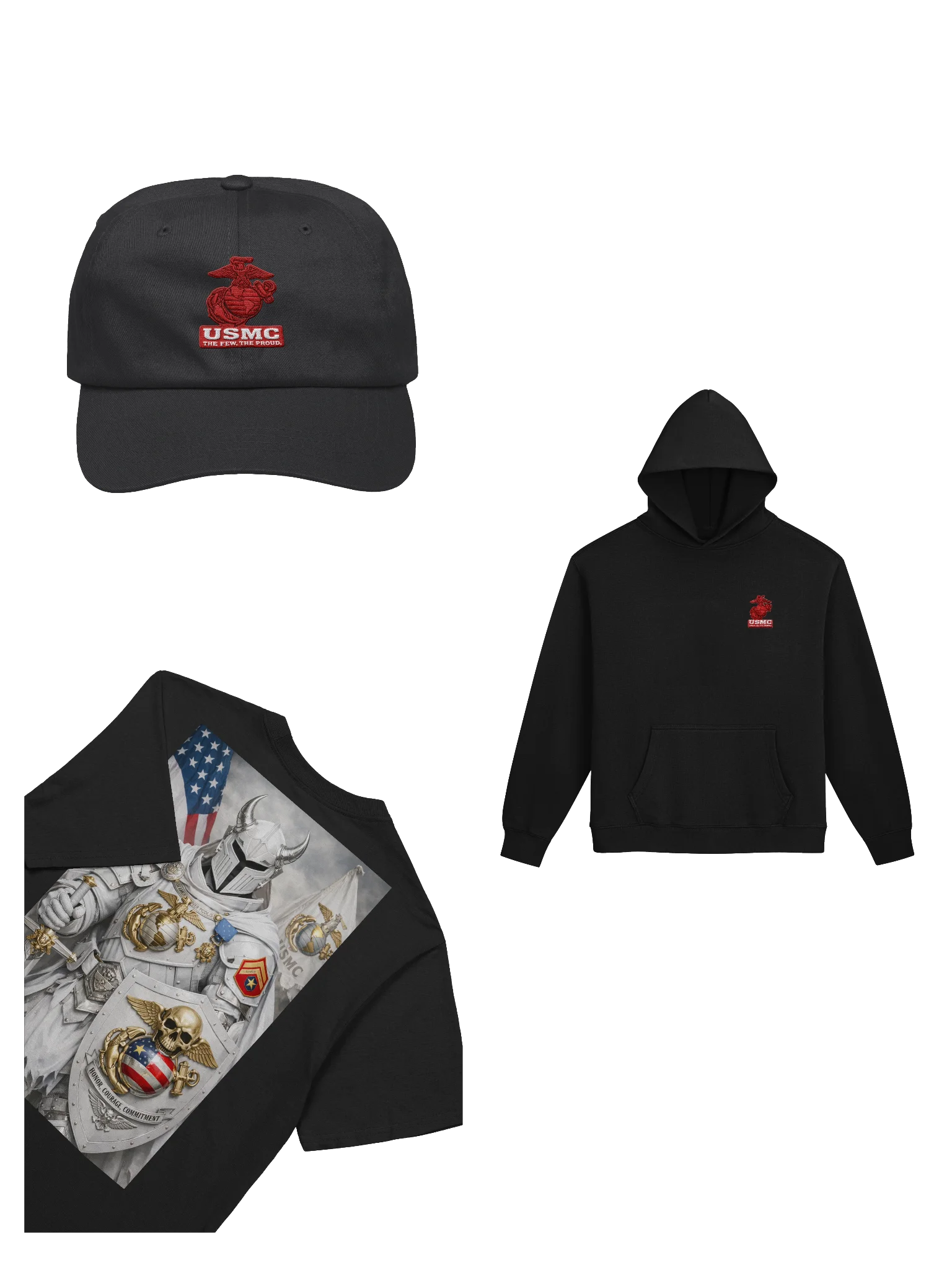 USMC EGA Red — White Knight Marine Bundle product image (1)