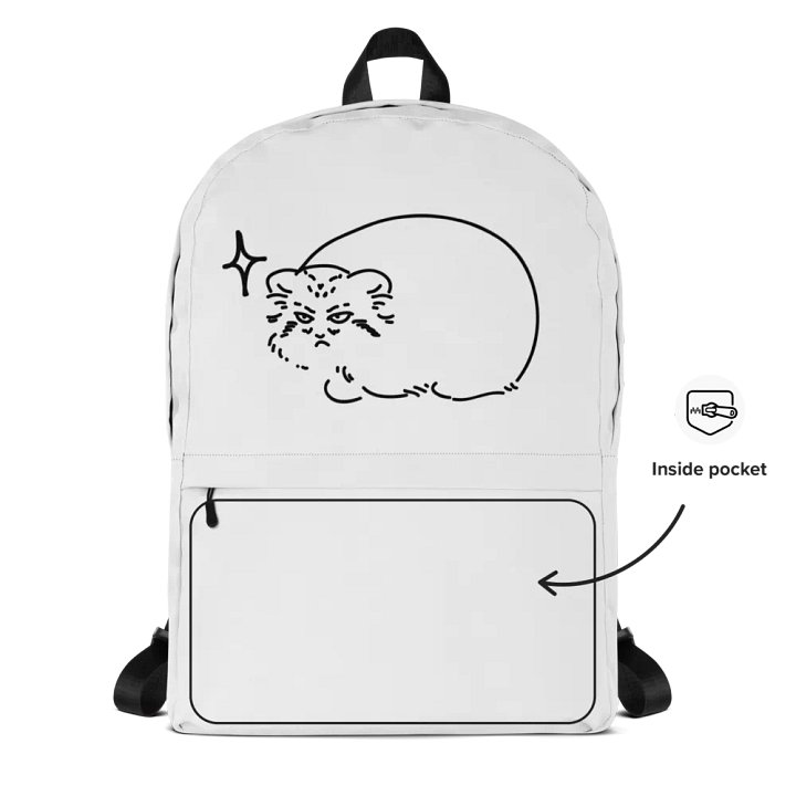 Grumpy Manul - Backpack product image (2)