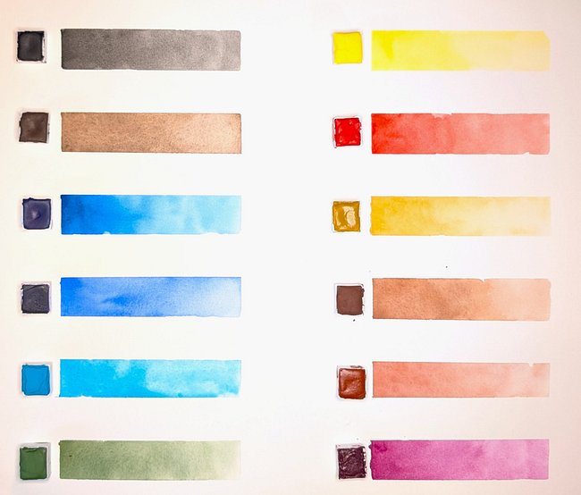 BADLY MADE PROFESSIONAL WATERCOLOR PAINT