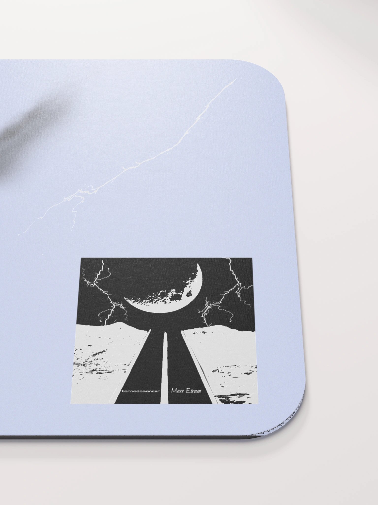 Tornadomancer Mouse Pad (Black & White Logo) product image (5)