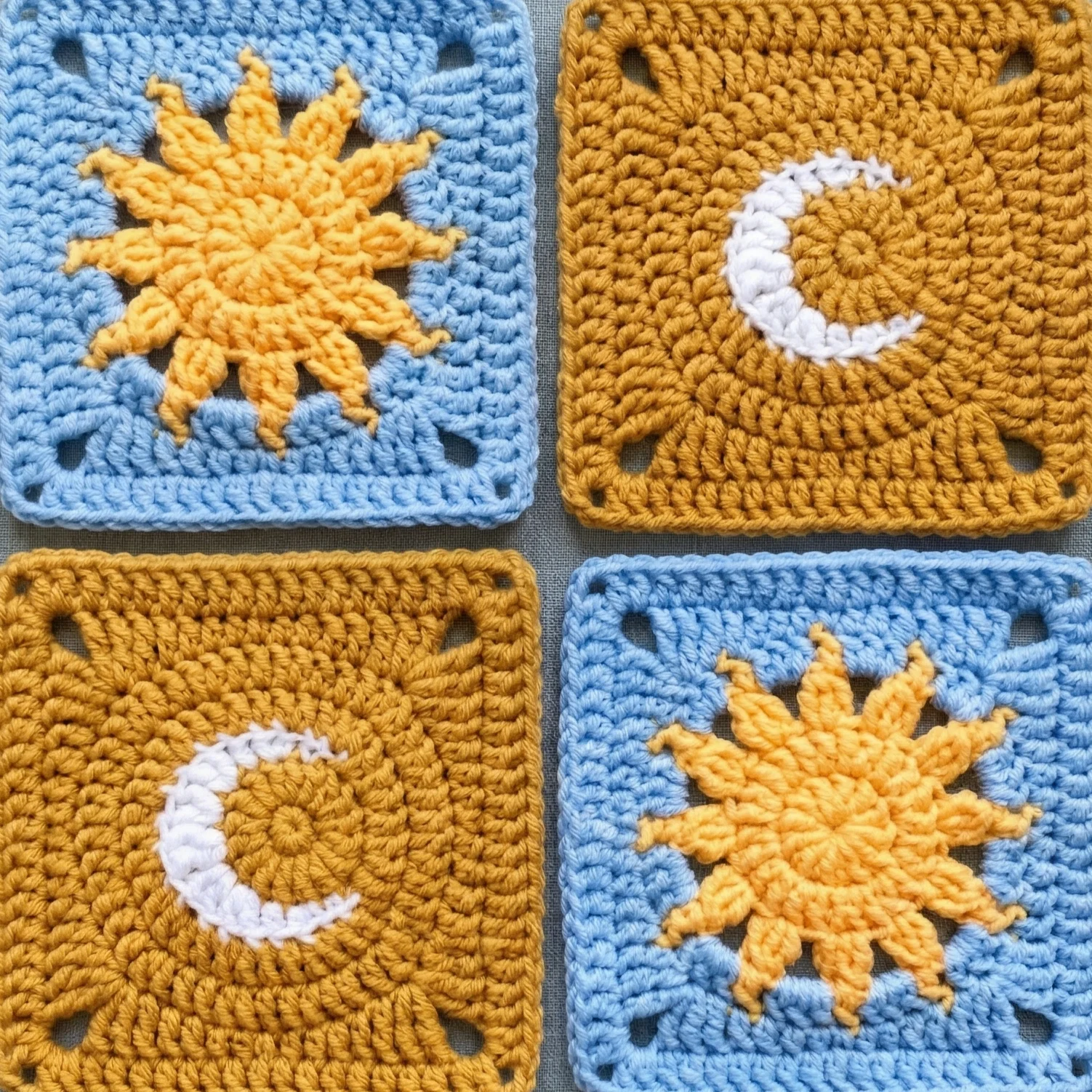 Sun & Moon Granny Square Bundle (2-in-1) product image (1)