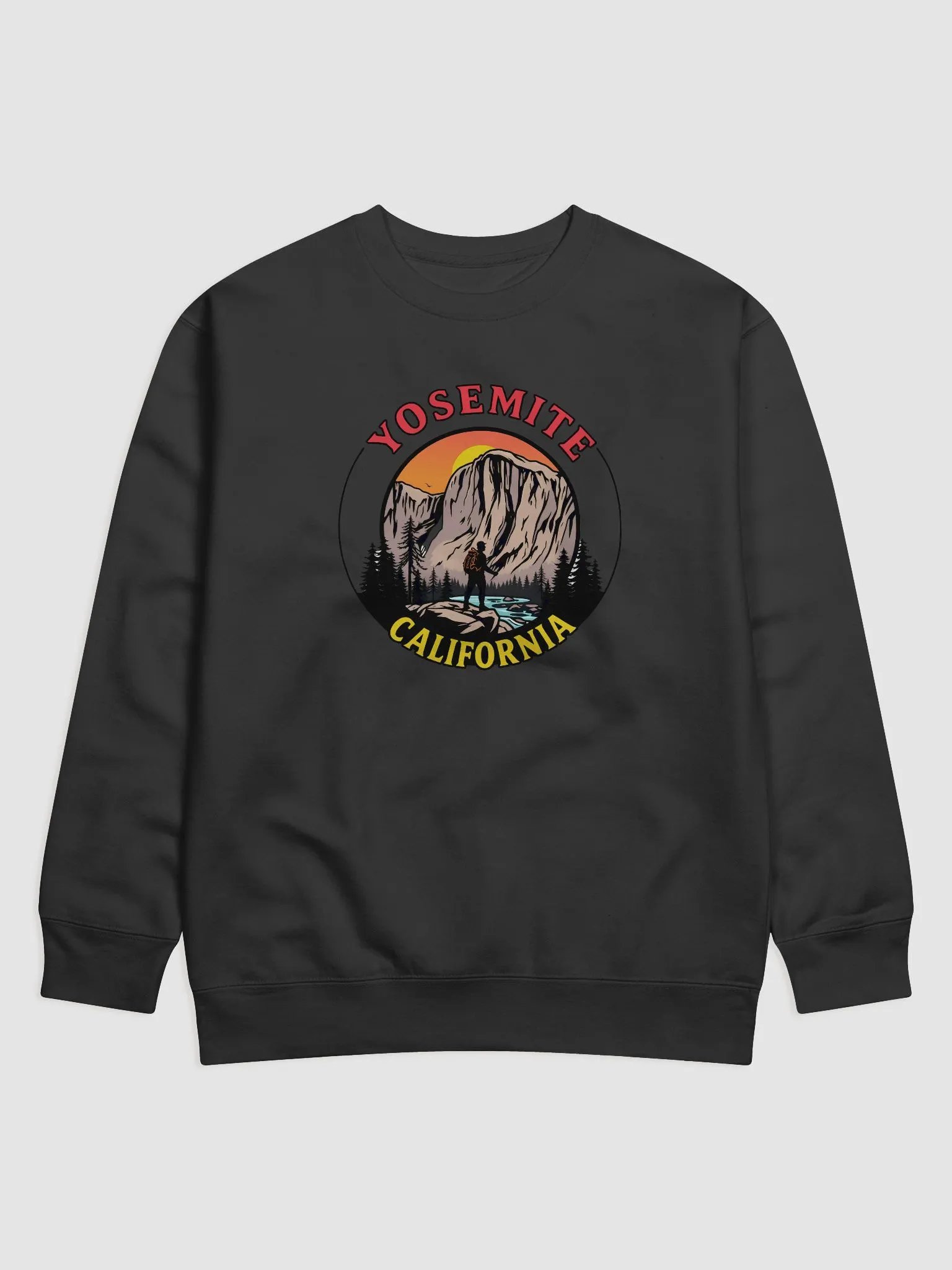Yosemite California Hiker Premium Sweatshirt product image (1)
