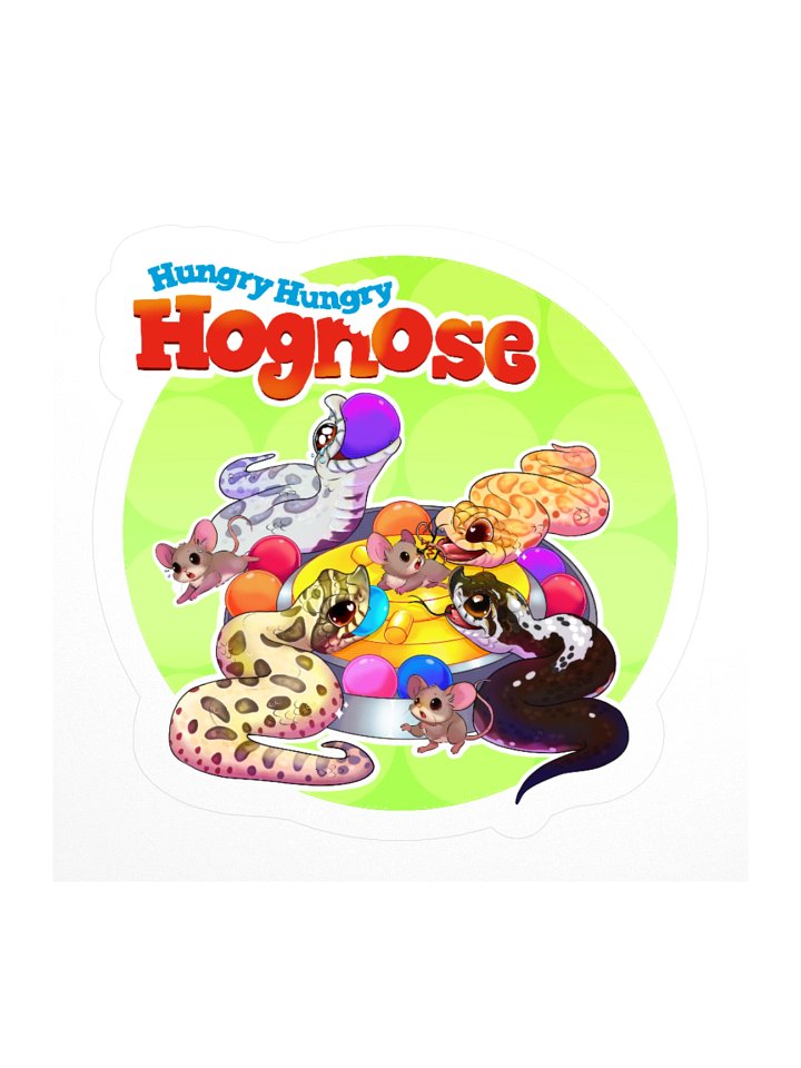 Hungry Hungry Hognose Kiss Cut Stickers product image (1)