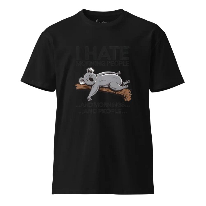 Koala’s Morning Mood AS Colour Unisex Premium T-Shirt product image (1)