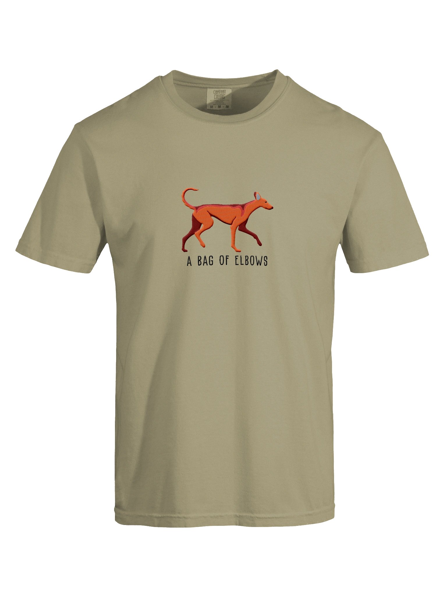 A Bag of Elbows T-Shirt(Embroidered) of an Ibizan Hound(Red) product image (10)