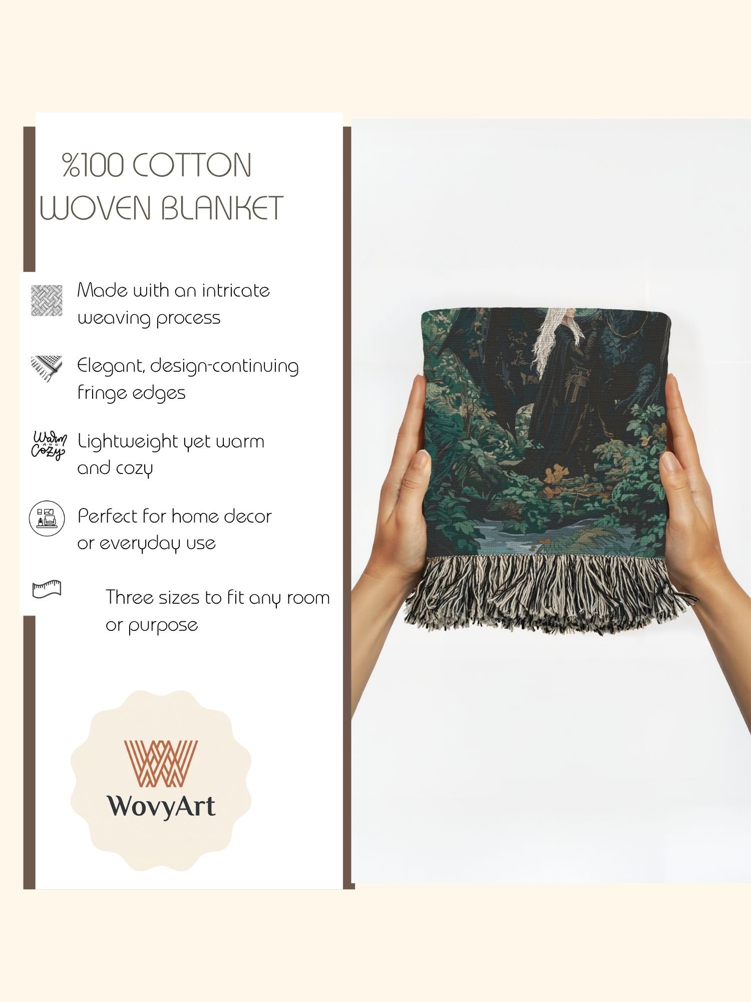 Daenerys & Dragon Woven Throw Blanket – Game of Thrones Home Decor product image (5)