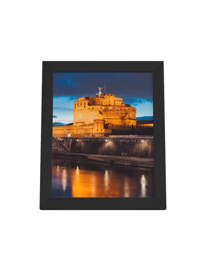 Castel Sant'Angelo at Dusk, Rome, Italy Framed Matte Poster product image (1)