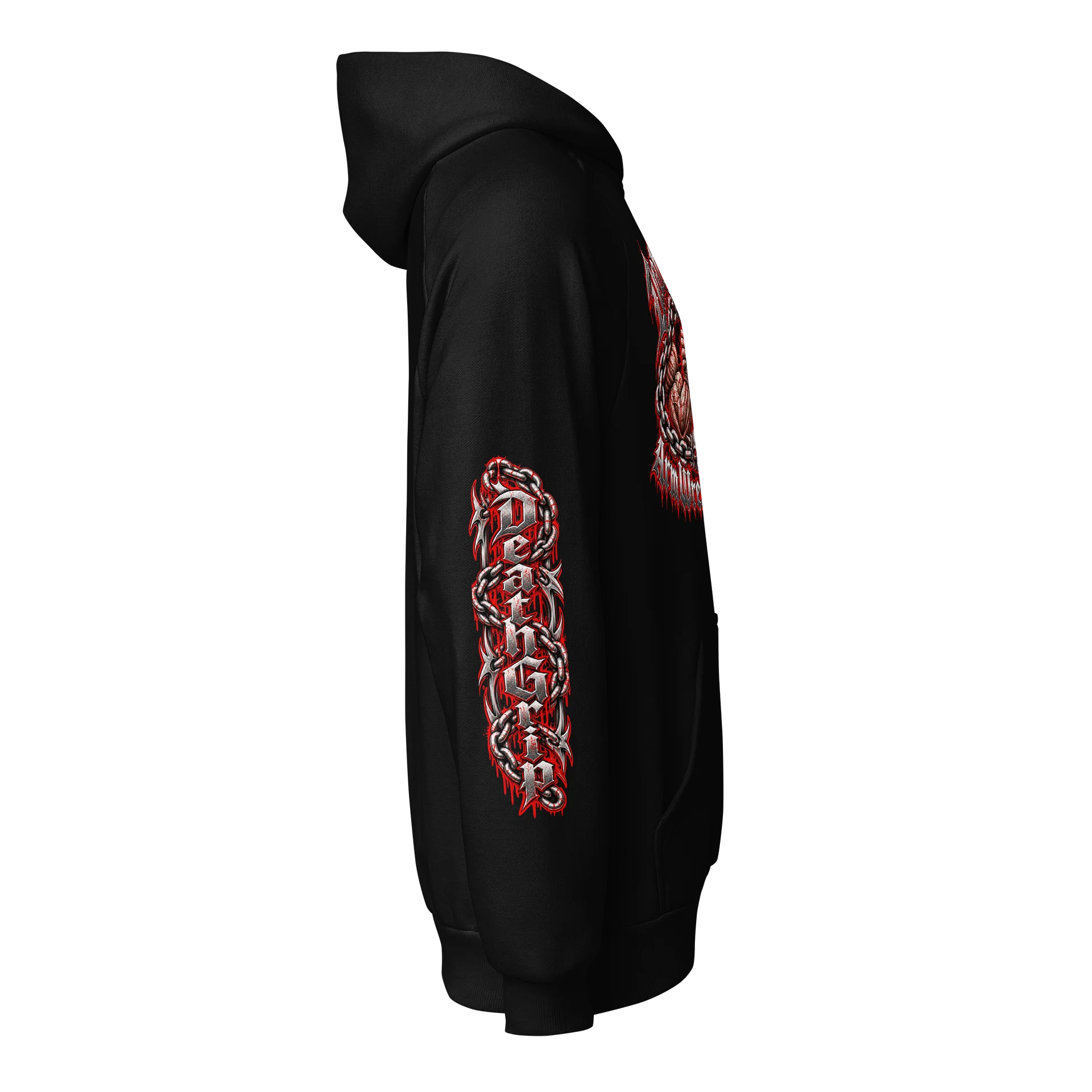 Death Grip Arm Wrestling Club – Heavy Metal Hoodie product image (6)