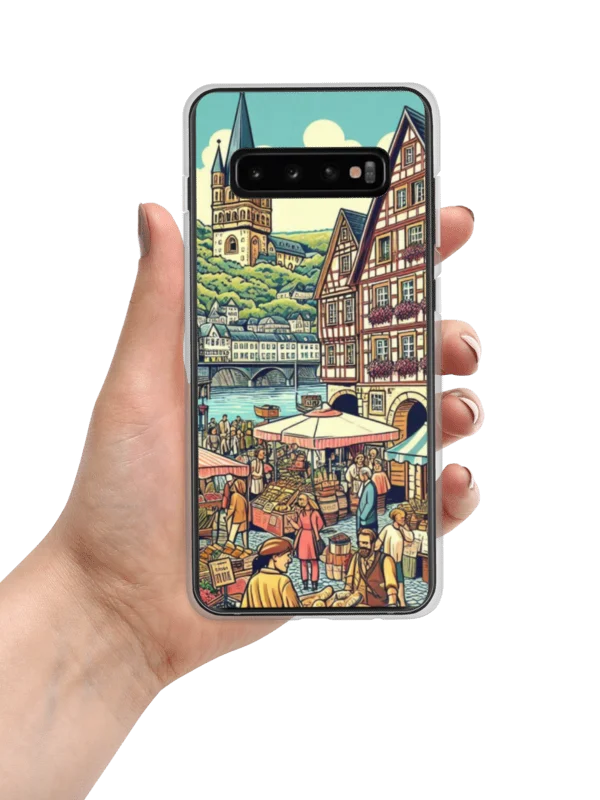 European Market Scene Clear Samsung® Case | Koblenz city product image (1)