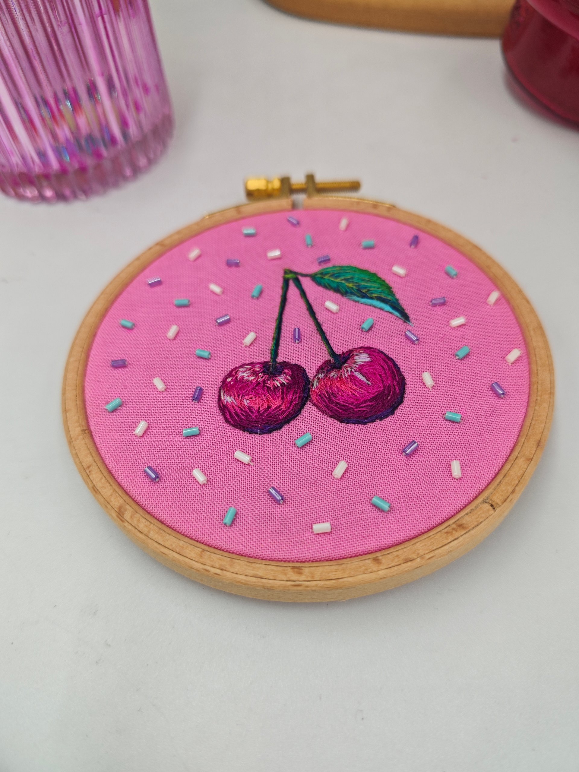 Thread Painted Cherries product image (7)