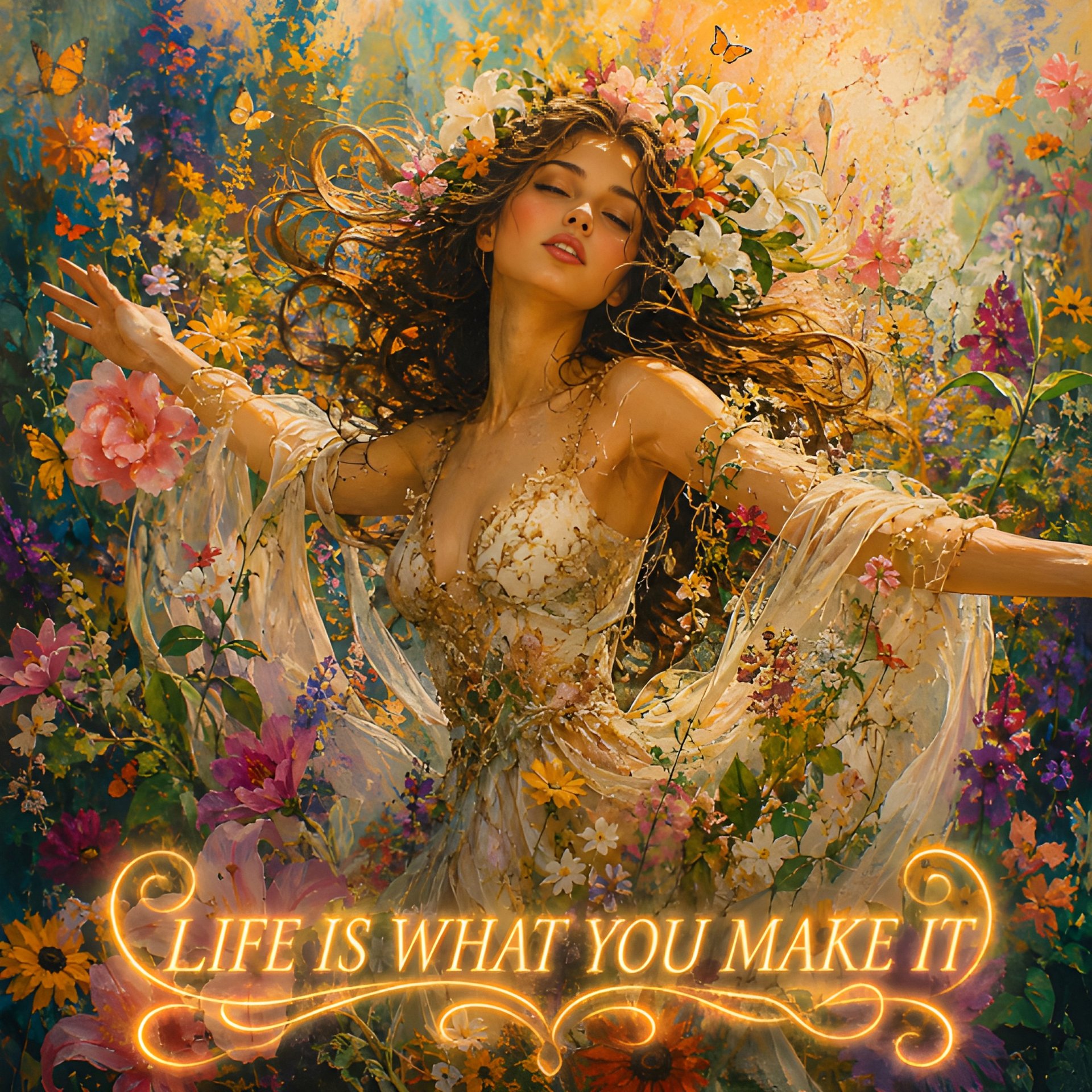 Life Is What You Make It Wall Art Print Gift For Women Self Love Wellness Motivation product image (2)