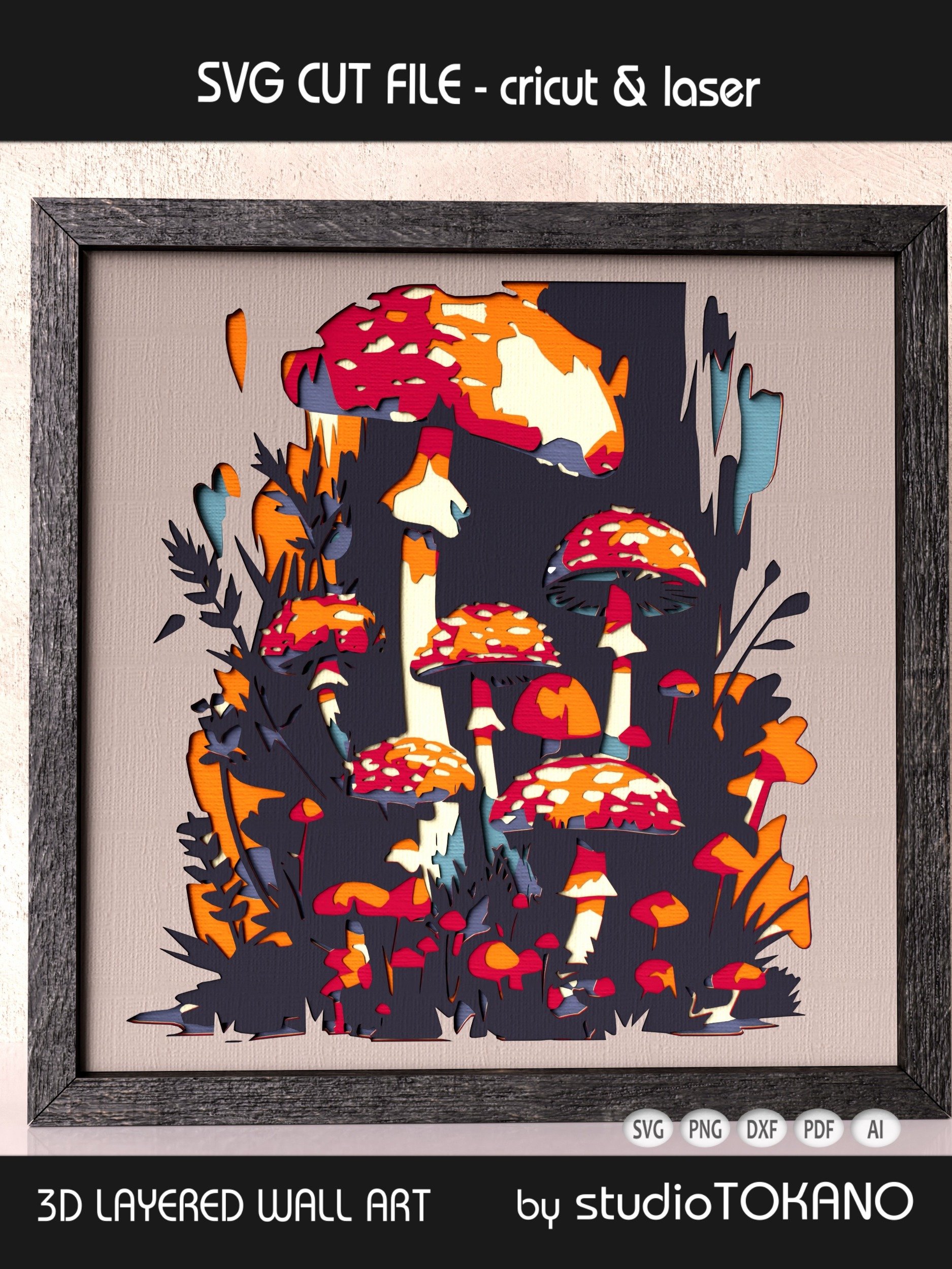 Enchanted Mushroom Shadow Box product image (2)