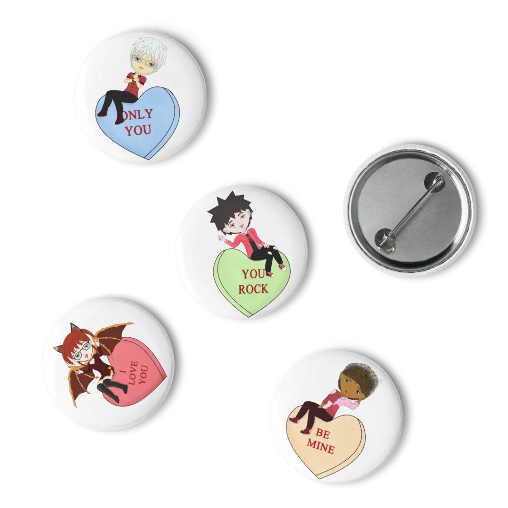 Choco Ichigo! Candy Heart Pins Part 2 product image (6)